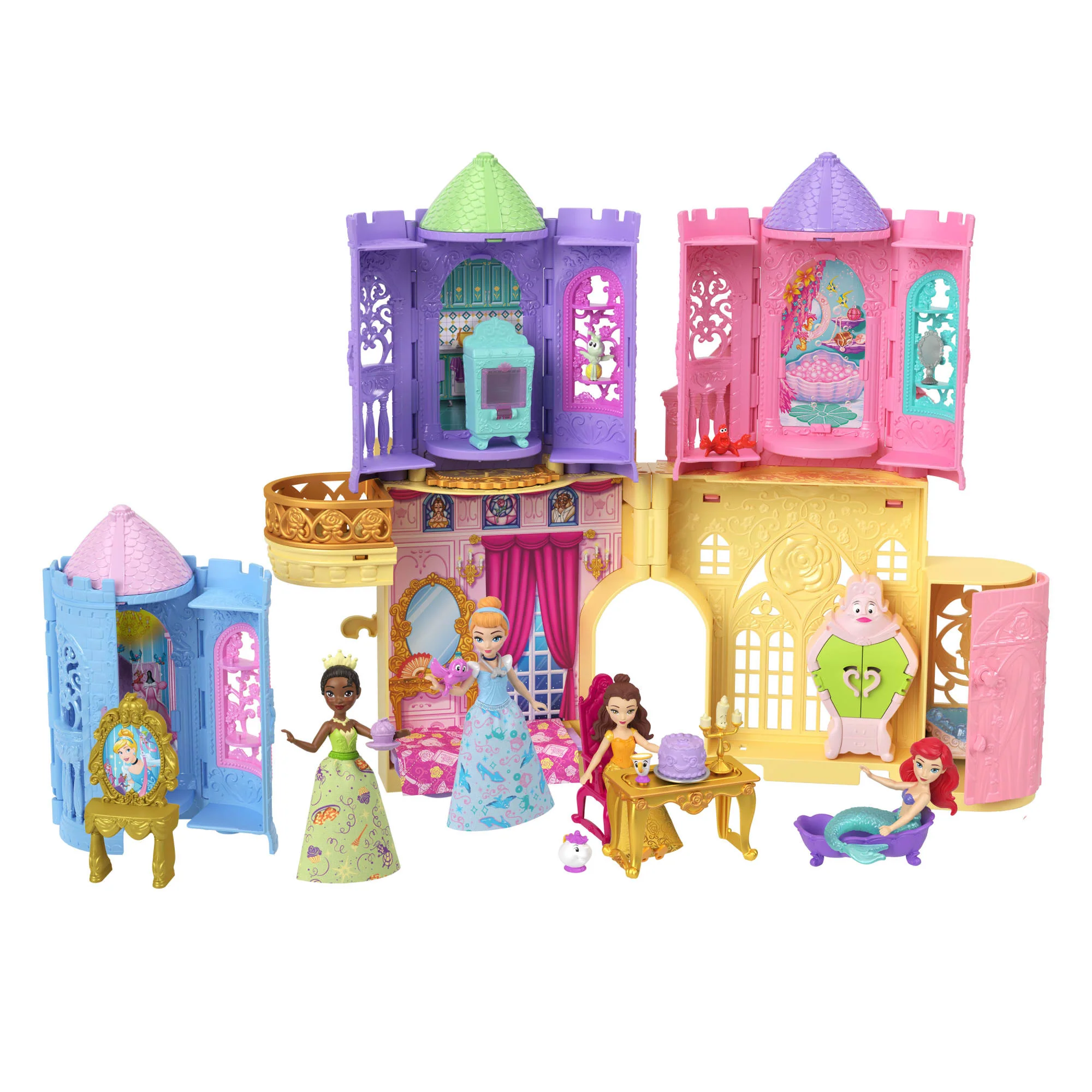 Princesses Disney Tourelle Surprise Petite Poupée, 5 Surprises - Image 3