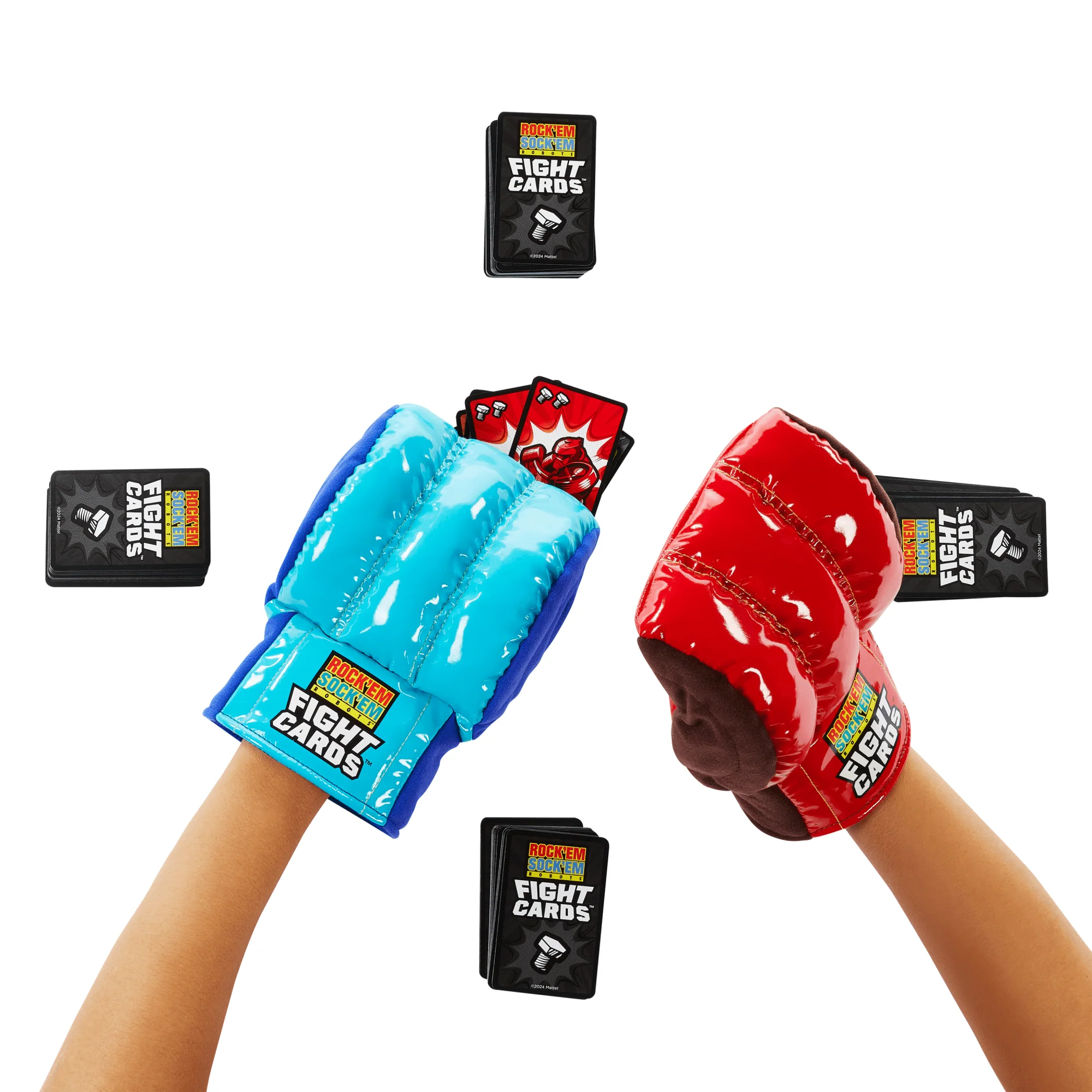 Jeu de Cartes Rock ’Em Sock ’Em Robots Fight Cards!™, 2Gants de Boxe - Image 3