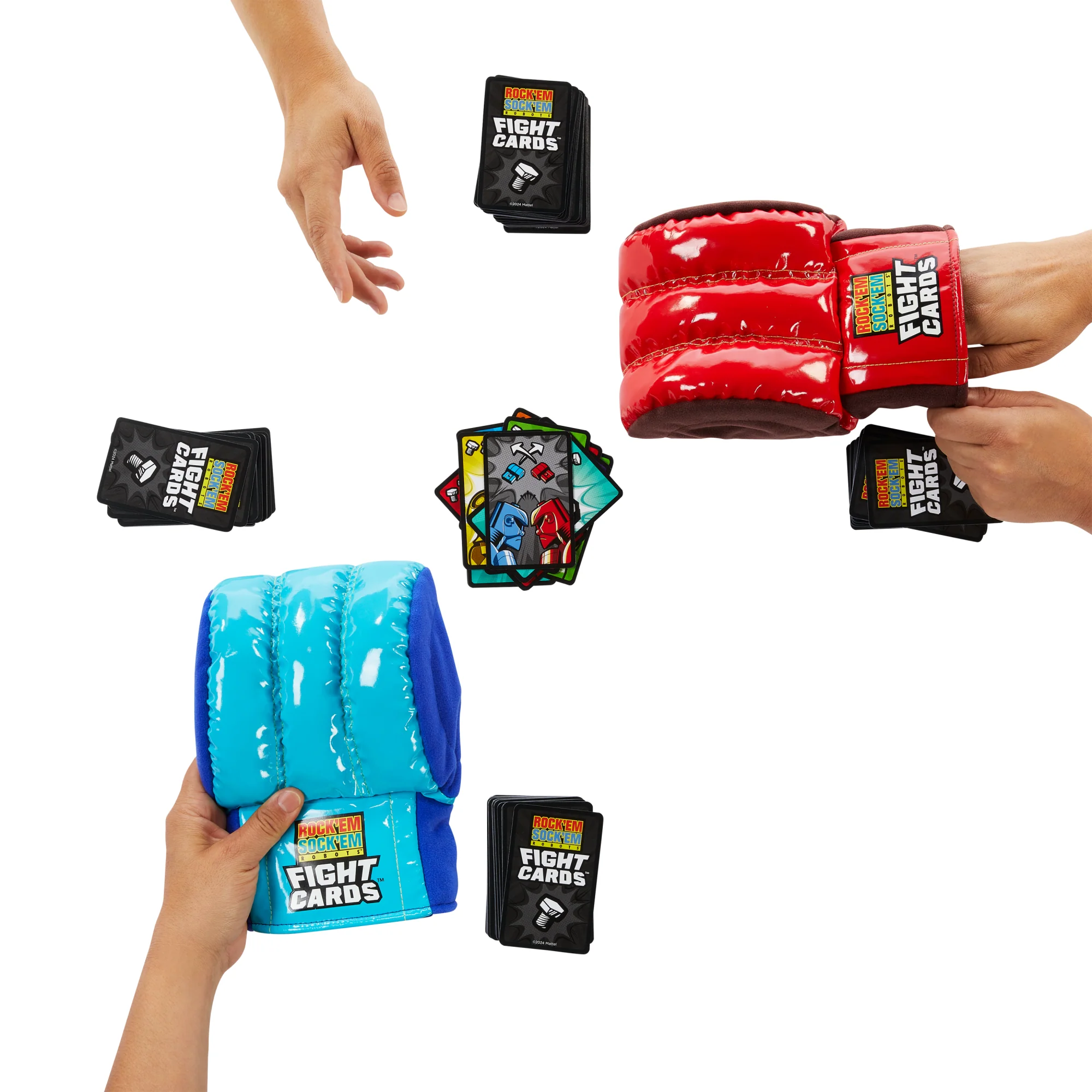 Jeu de Cartes Rock ’Em Sock ’Em Robots Fight Cards!™, 2Gants de Boxe - Image 4