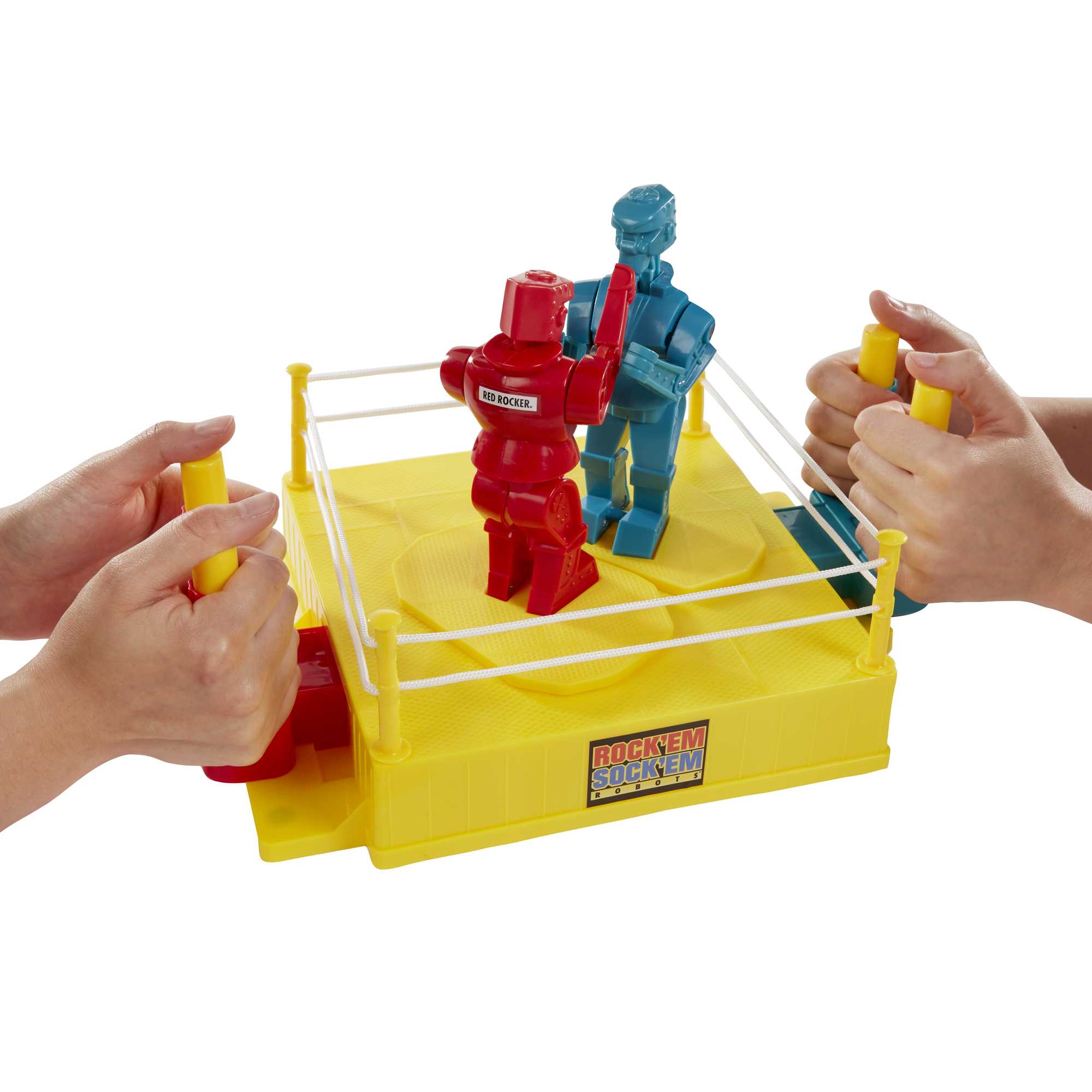 Rock 'Em Sock 'Em Robots Kids Game, Fighting Robots With Red Rocker & Blue Bomber - Image 3