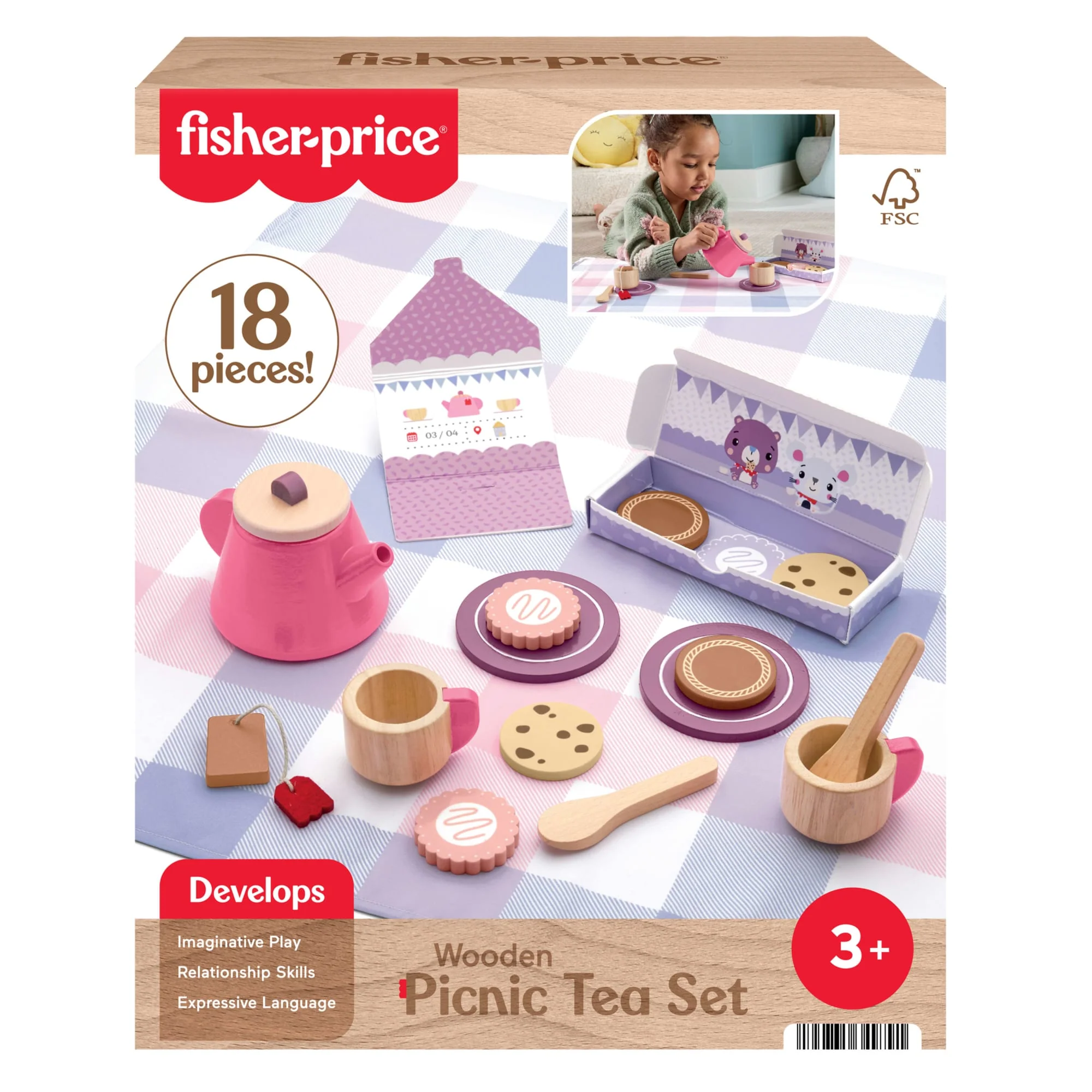 Service à Thé de Pique-Nique en Bois Fisher-Price - Image 6