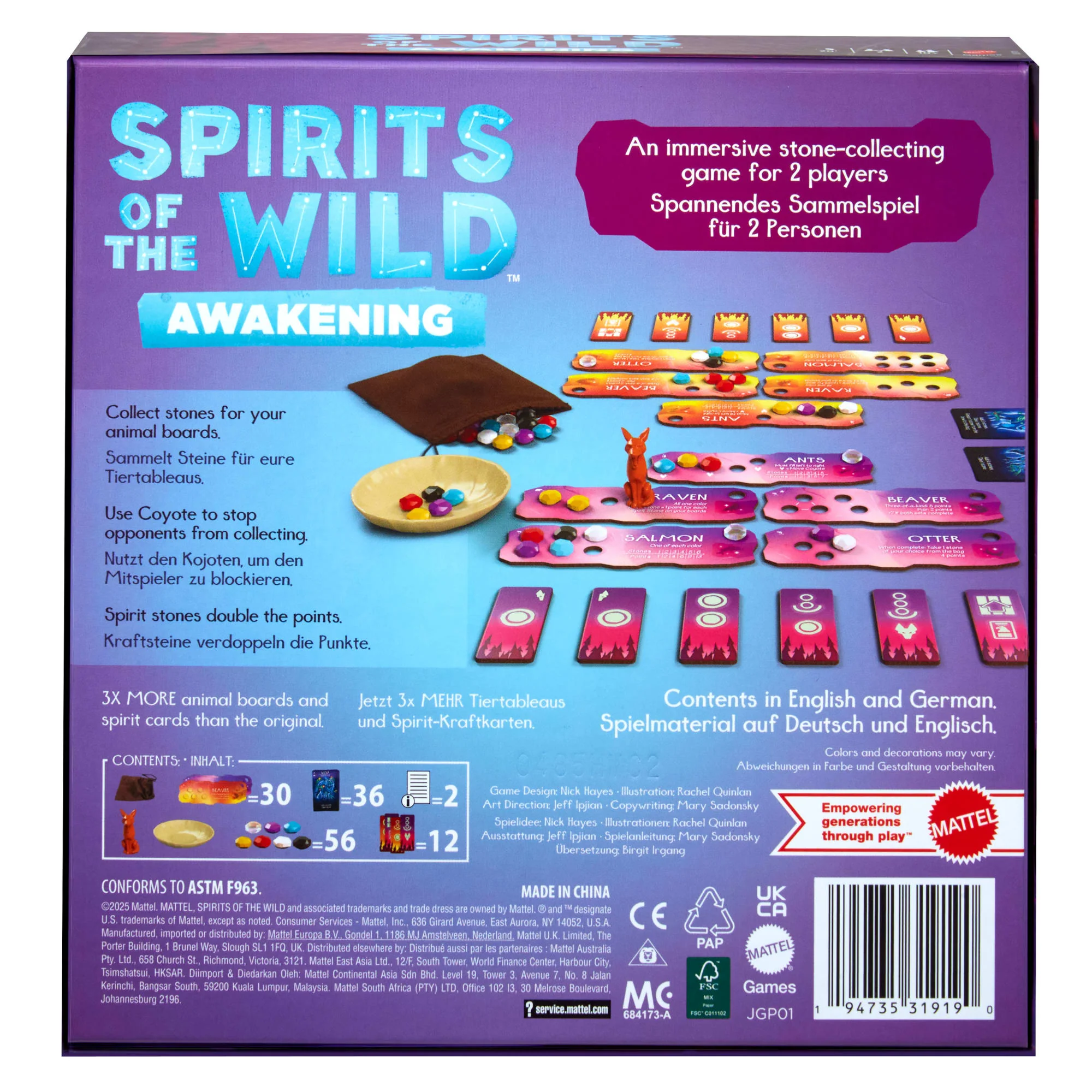 Spirits Of The Wild: Awakening Relaxing, Light Strategy Board Game With Beautiful Art For 2 Players - Image 6