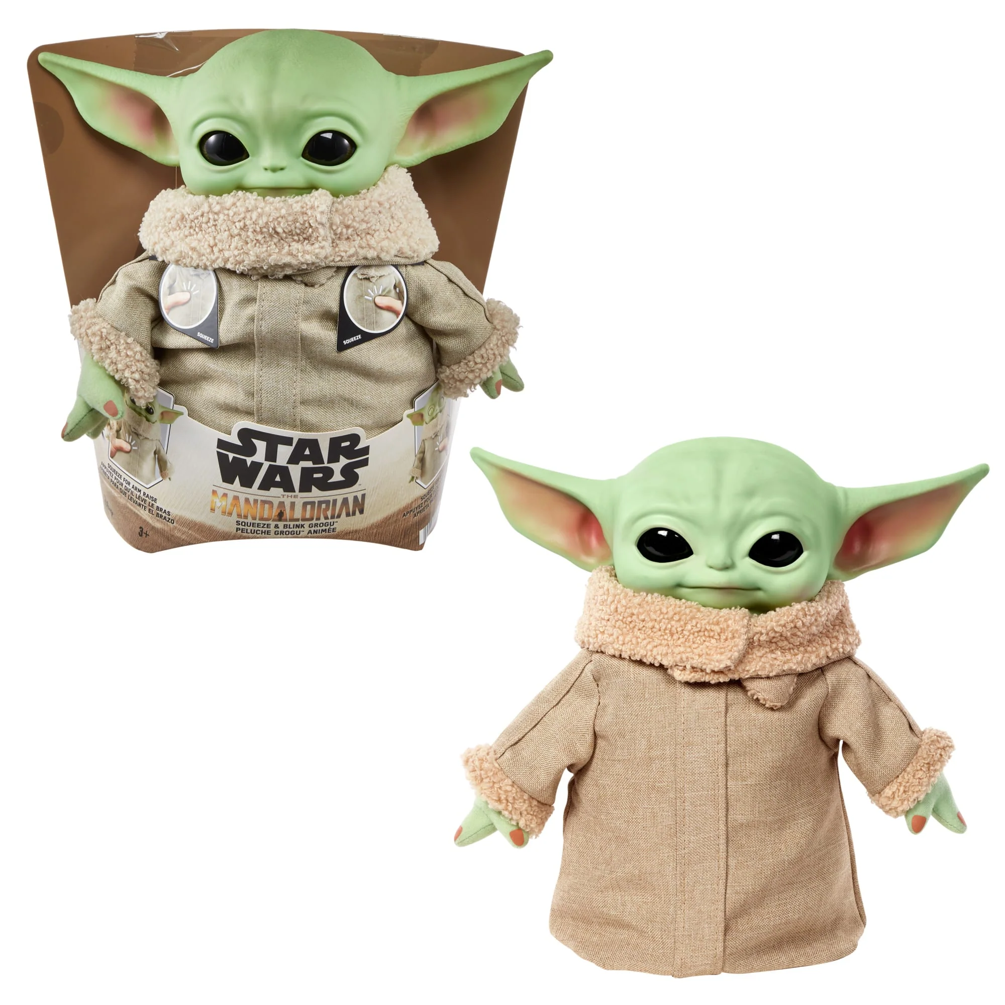 Star Wars Peluche à Fonction Grogu Mouvements et Clignements