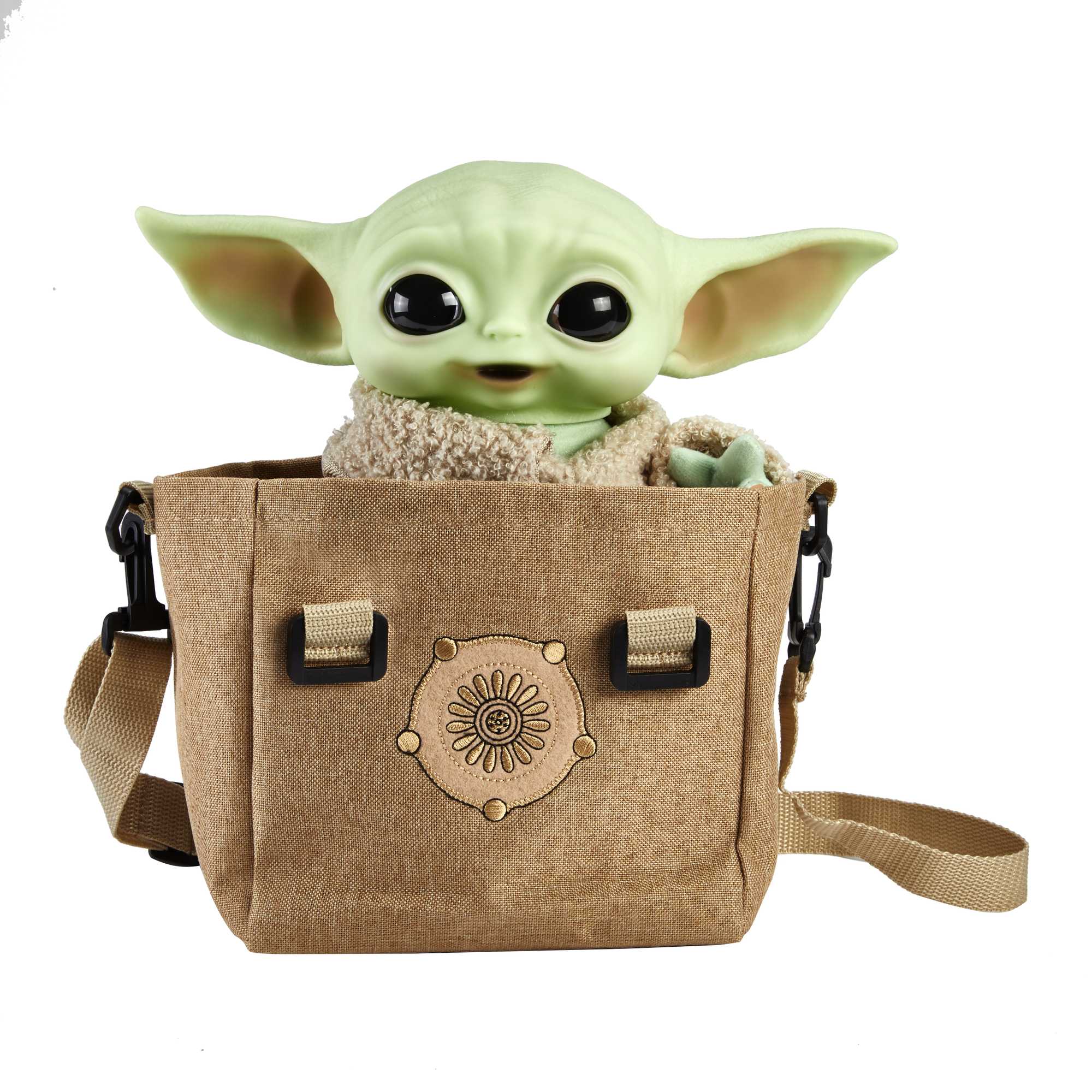 Star Wars The Mandalorian Figurine Peluche L’enfant Sonore et Son Sac - Image 5