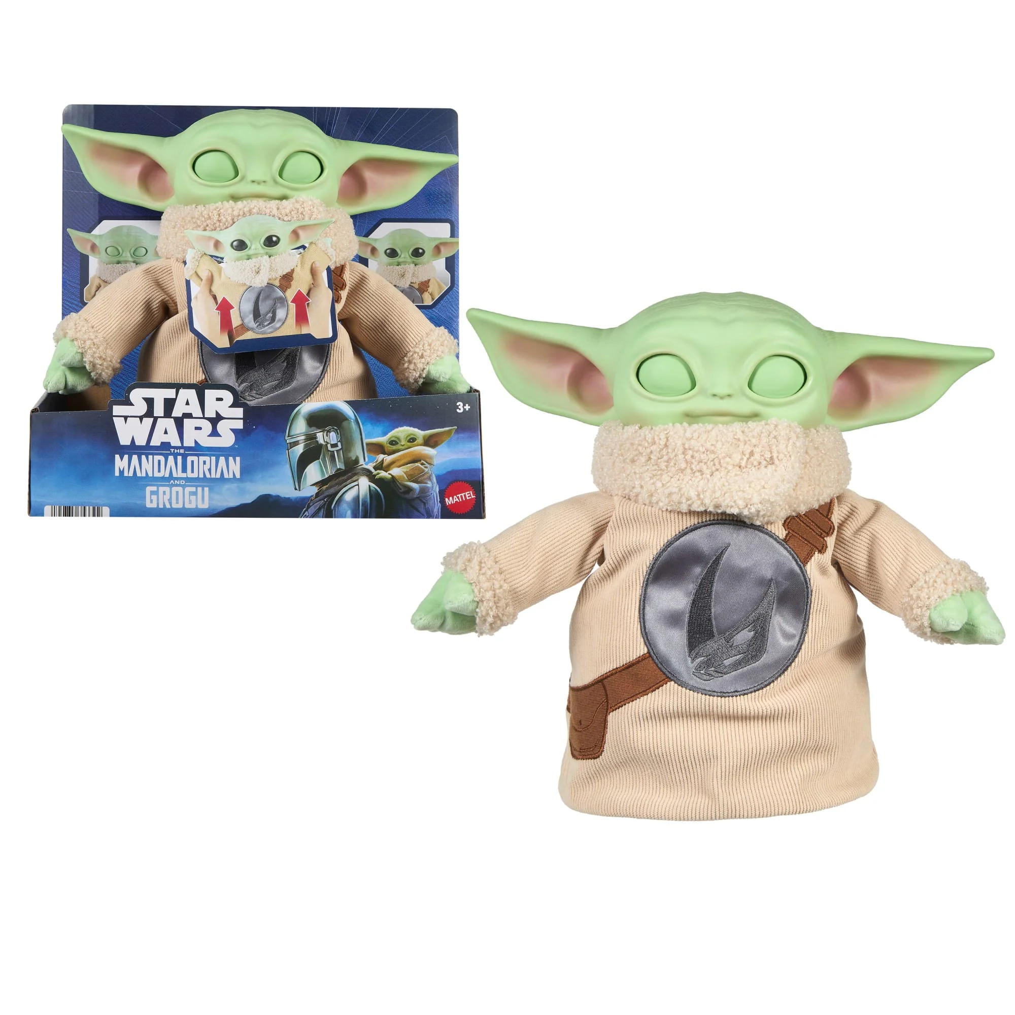 Star Wars The Mandalorian & Grogu Movie Pick-Me-Up Grogu Character Plush Rondel Design Vinyl Head