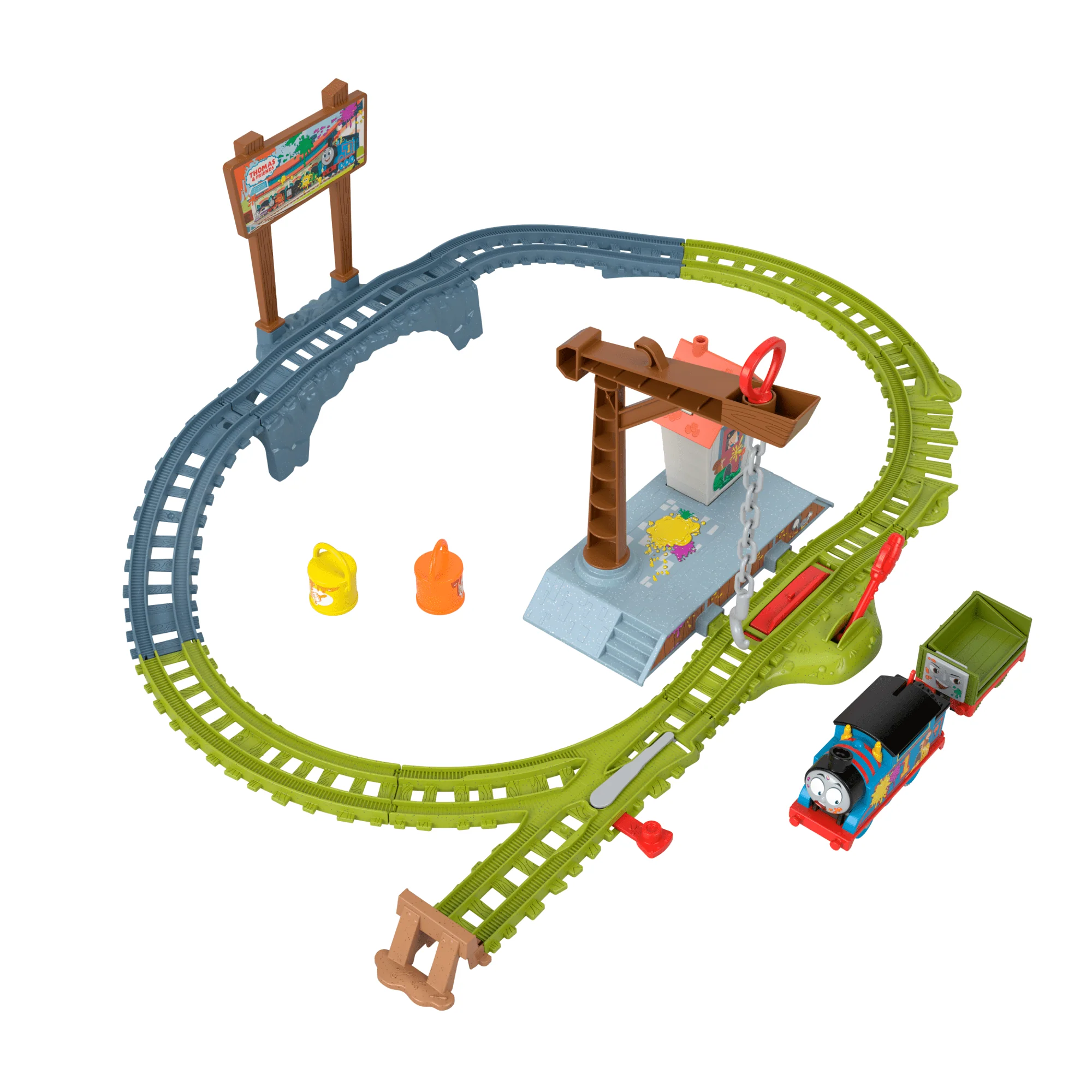 Thomas e Seus Amigos Pista de Brinquedo Entrega de Pintura