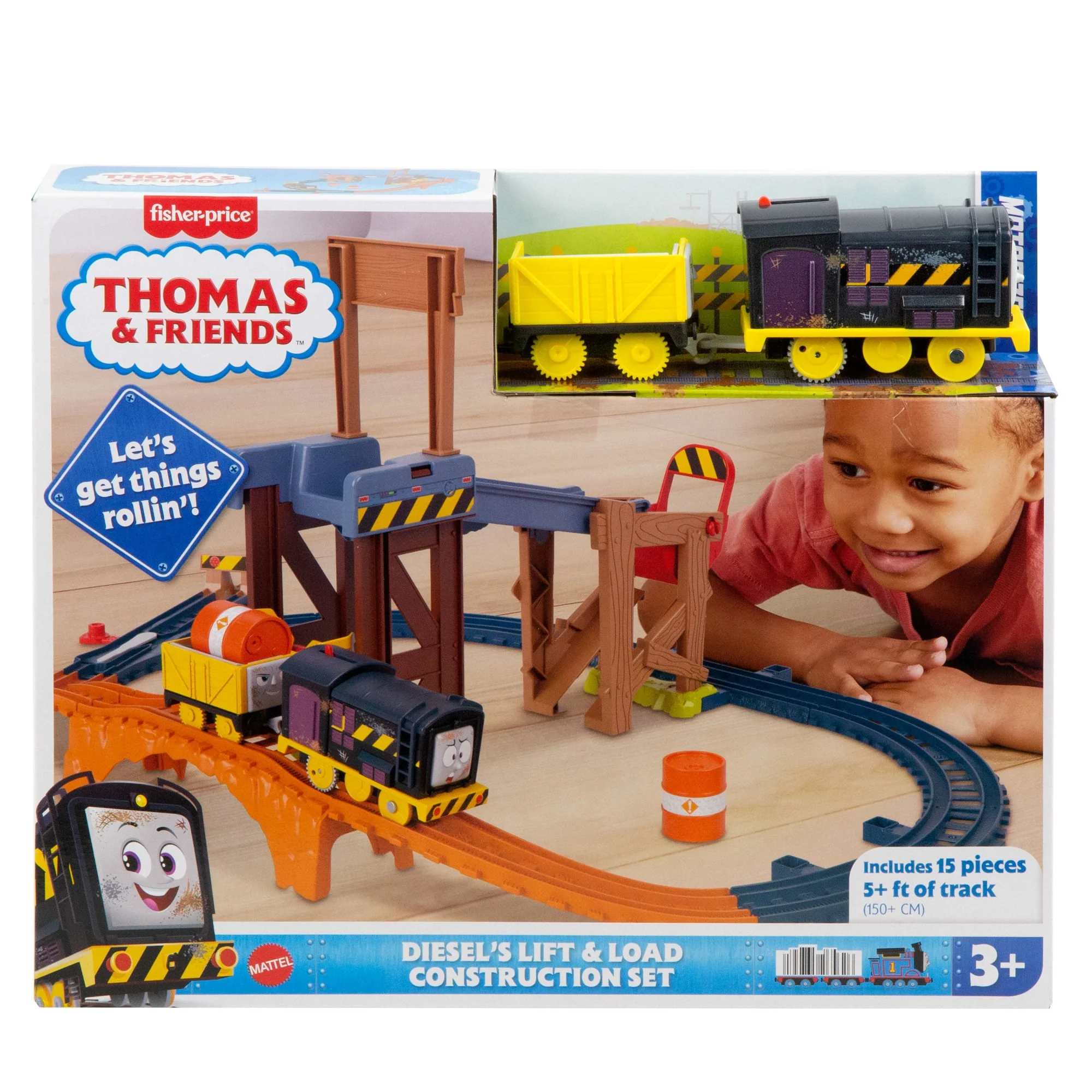 Thomas e Seus Amigos Pista de Brinquedo Motorizada de Construção Diesel - Image 6