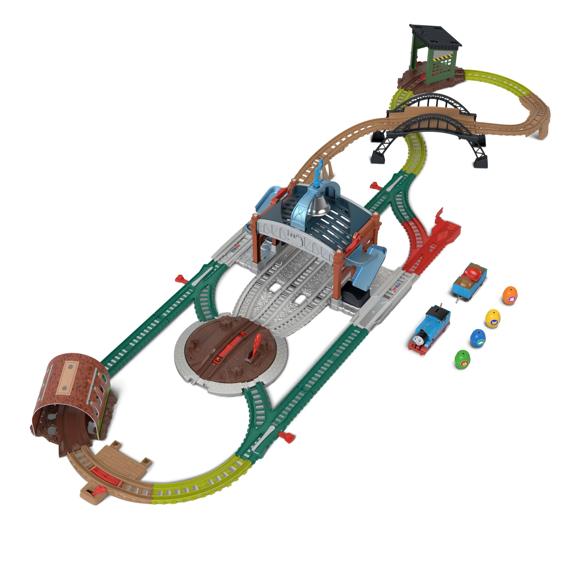 Thomas e Seus Amigos Pista de Brinquedo Motorizada Entregue os Barris!