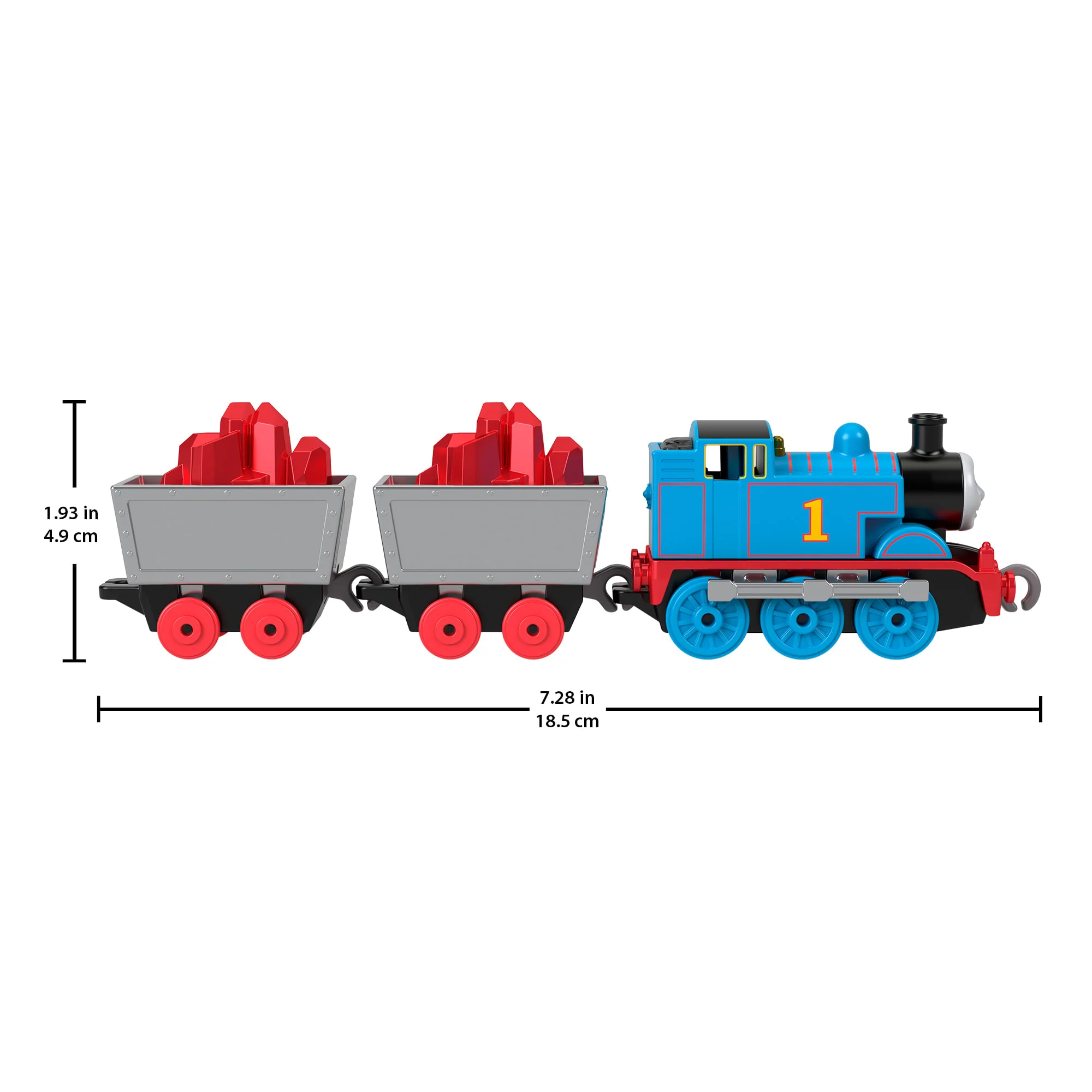 Thomas & Friends By Fisher-Price Small Die-Cast Mattel 80th Engine, Collectible Toy Metal Train - Image 2