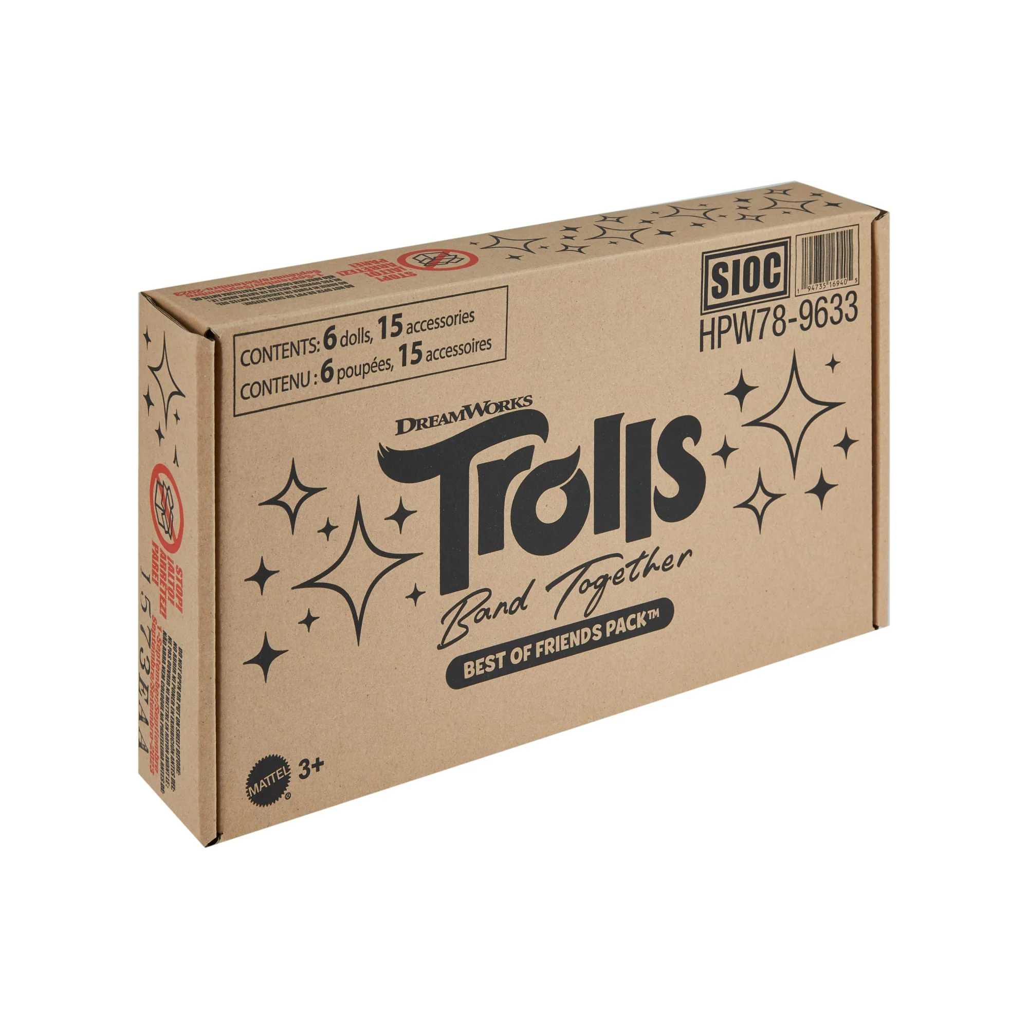 Dreamworks Trolls Best Of Friends Pack With 5 Small Dolls & 2 Character Figures - Image 6