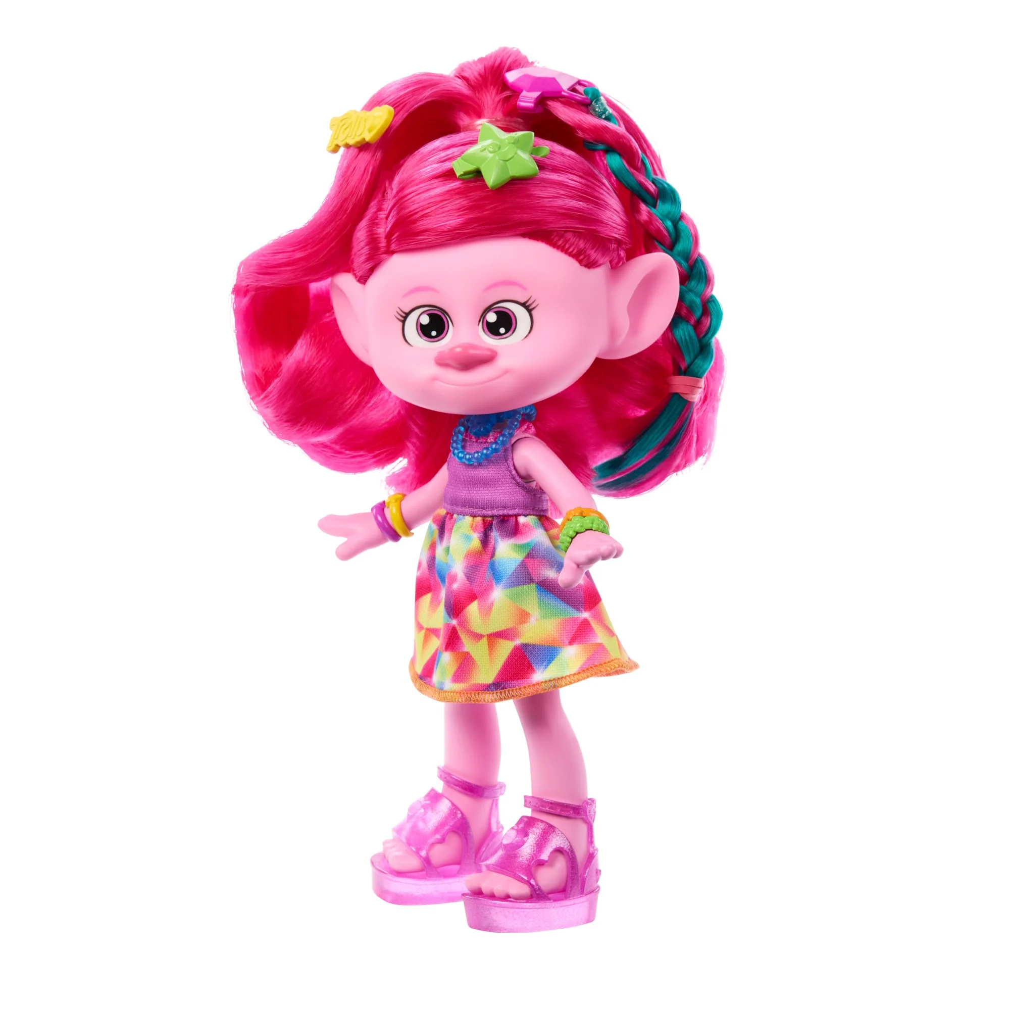 Dreamworks Trolls Band Together Hair-Tastic Queen Poppy Fashion Doll & 15+ Hairstyling Accessories - Image 5