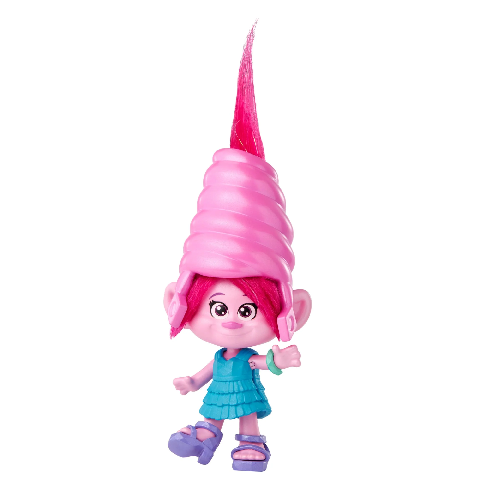 Dreamworks Trolls Band Together Hairageous Wardrobe Queen Poppy Small Doll & Accessories Playset - Image 3