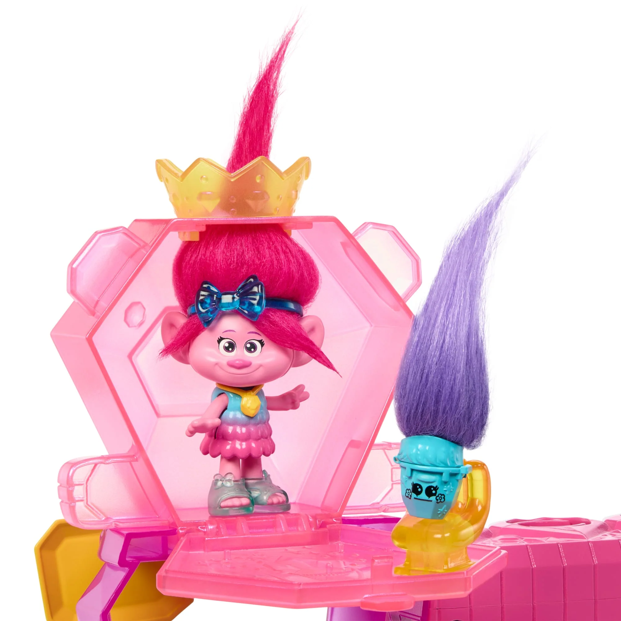 Dreamworks Trolls Band Together Mount Rageous Playset With Queen Poppy Small Doll & 25+ Accessories - Image 5
