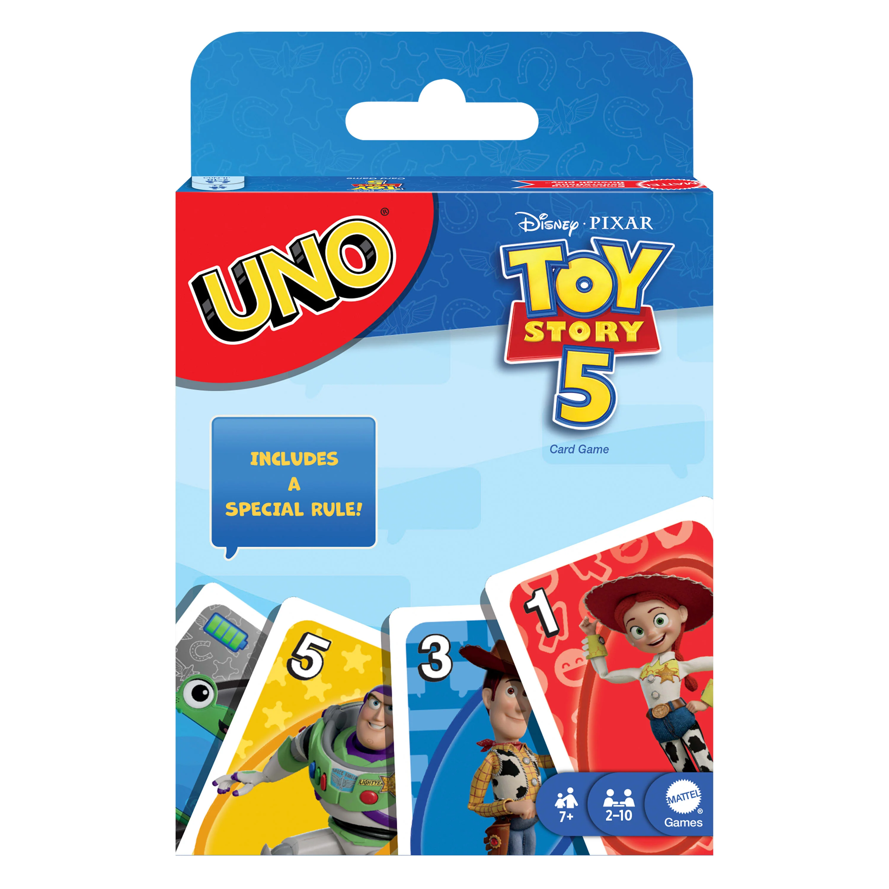 UNO Disney And Pixar Toy Story 5 Card Game For Kid, Adult & Family Nights, Deck Inspired By The Movie