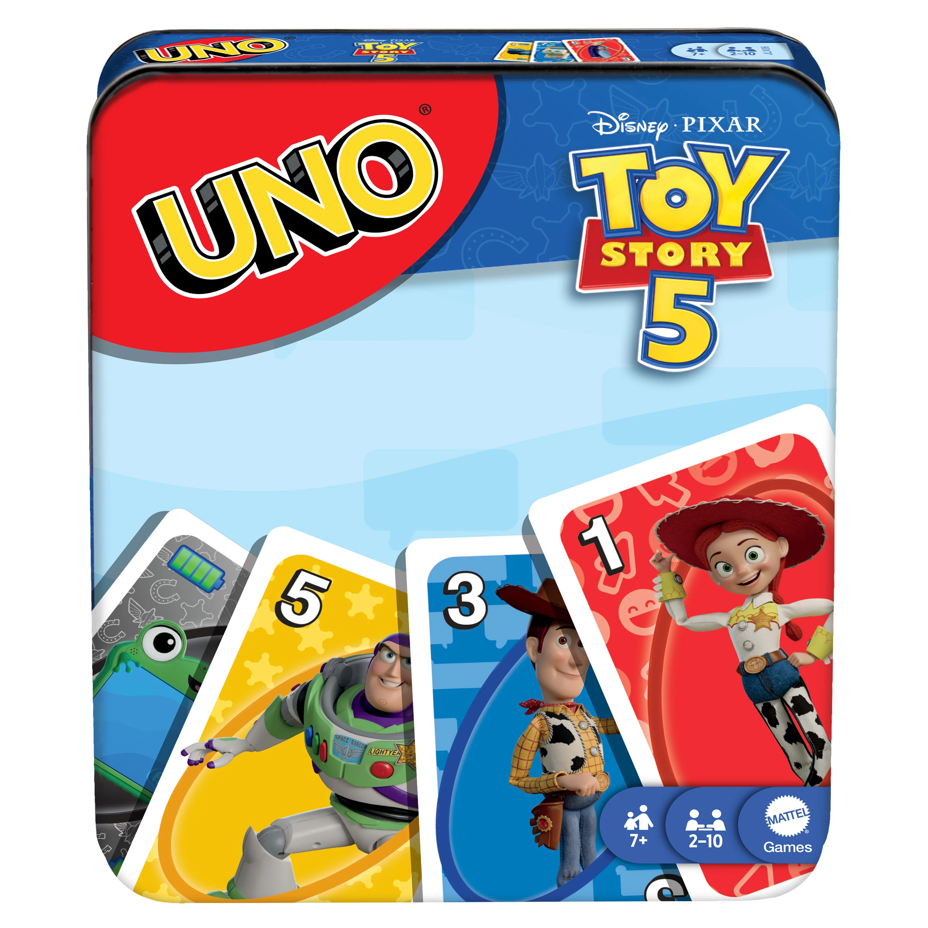 UNO Disney And Pixar Toy Story 5 Card Game For Kid, Adult & Family Nights, Deck Inspired By The Movie