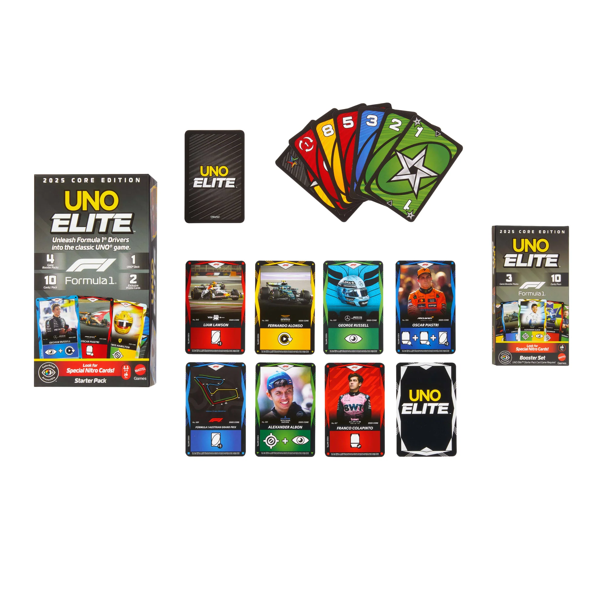 UNO Elite F1 Juego de Cartas Booster Set - Image 2