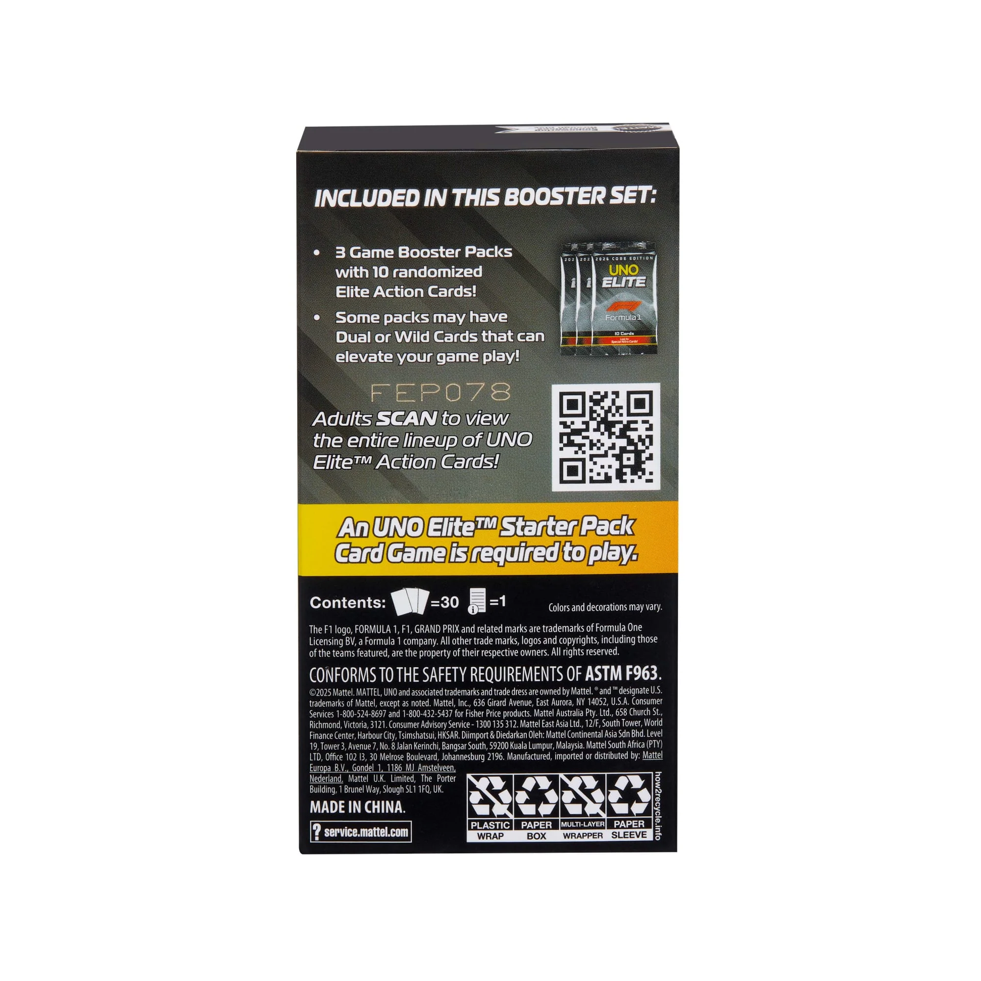 UNO Elite F1 Juego de Cartas Booster Set - Image 6