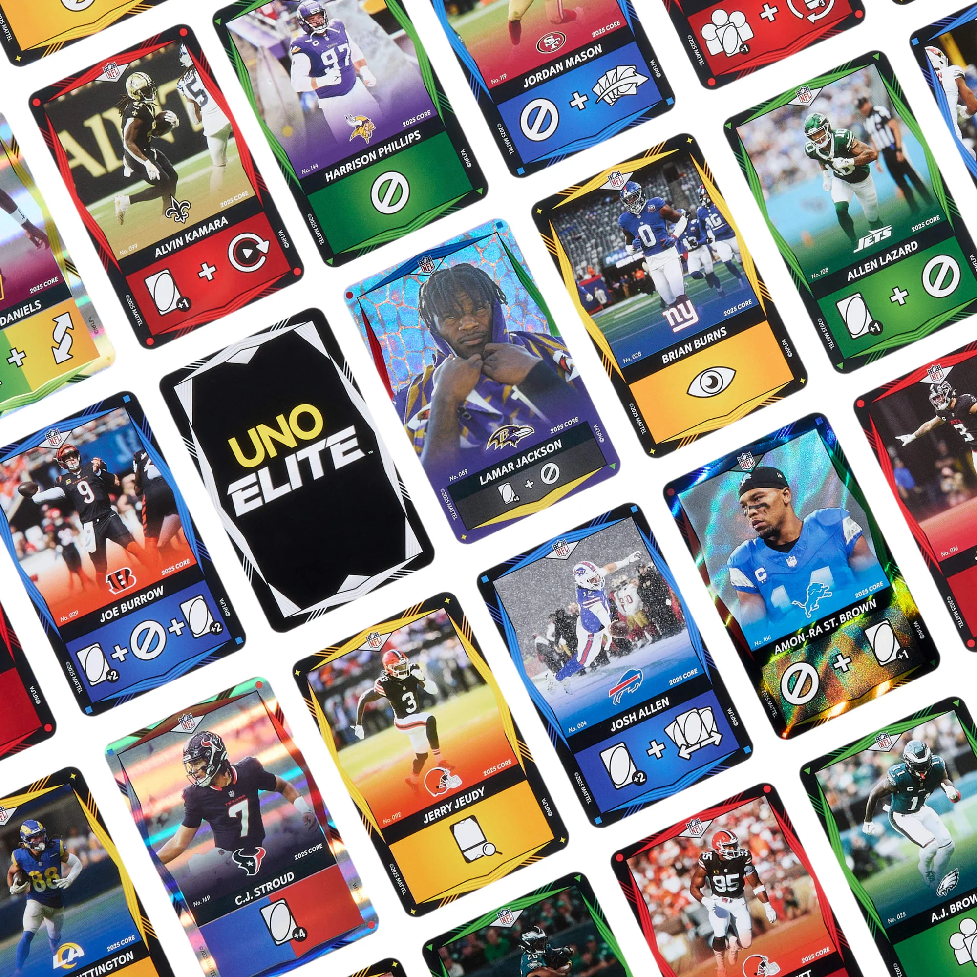 UNO Elite NFL Booster Set With 30 Elite Action Cards, 2025 Core Edition (Players May Vary) - Image 5