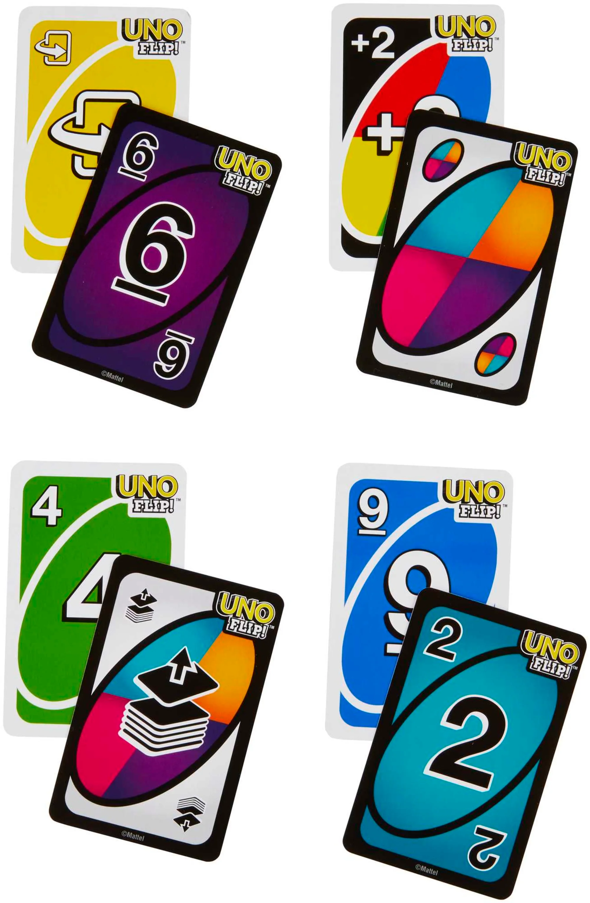 UNO Flip! Card Game in Storage & Travel Tin, Color Blind Accessible Deck For Kids & Families - Image 3