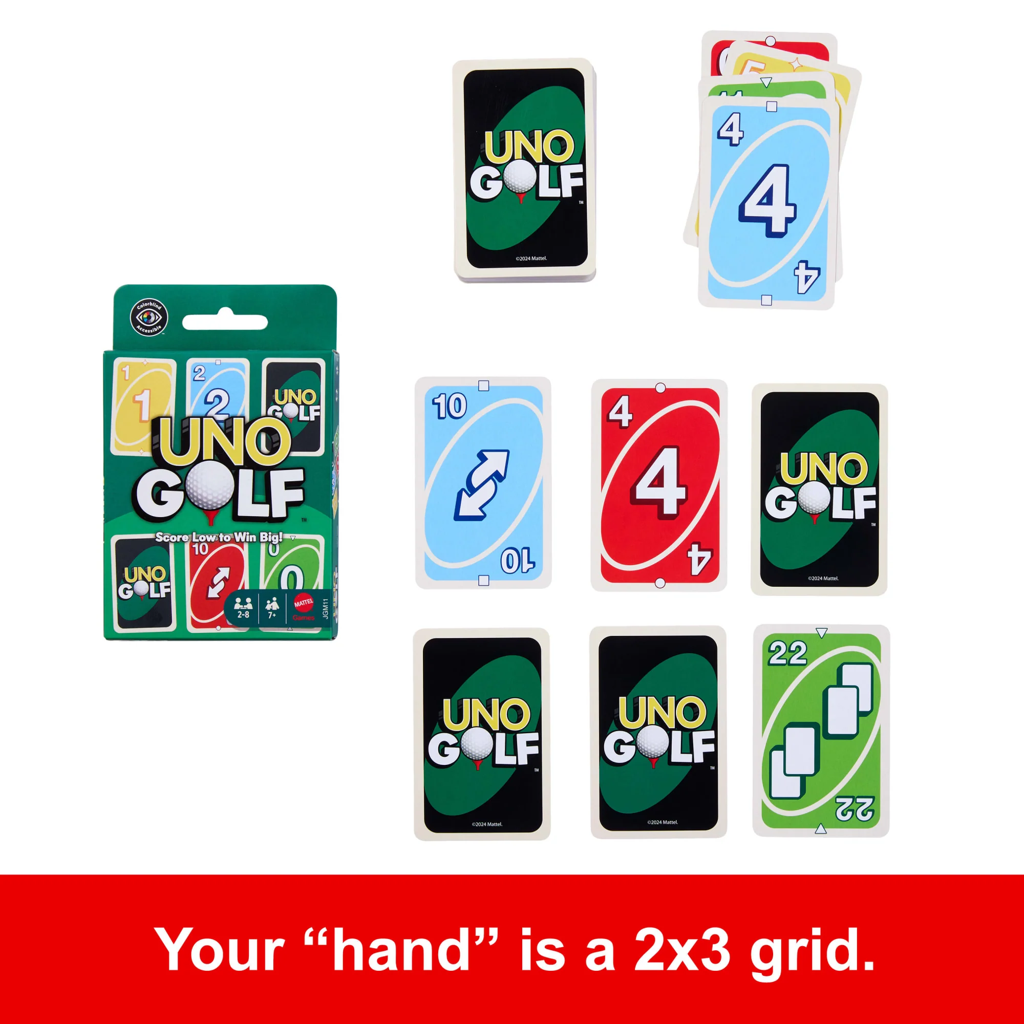 UNO Golf Card Game For Kid, Adult & Family Nights, Parties & Travel, Includes 112 Cards - Image 5