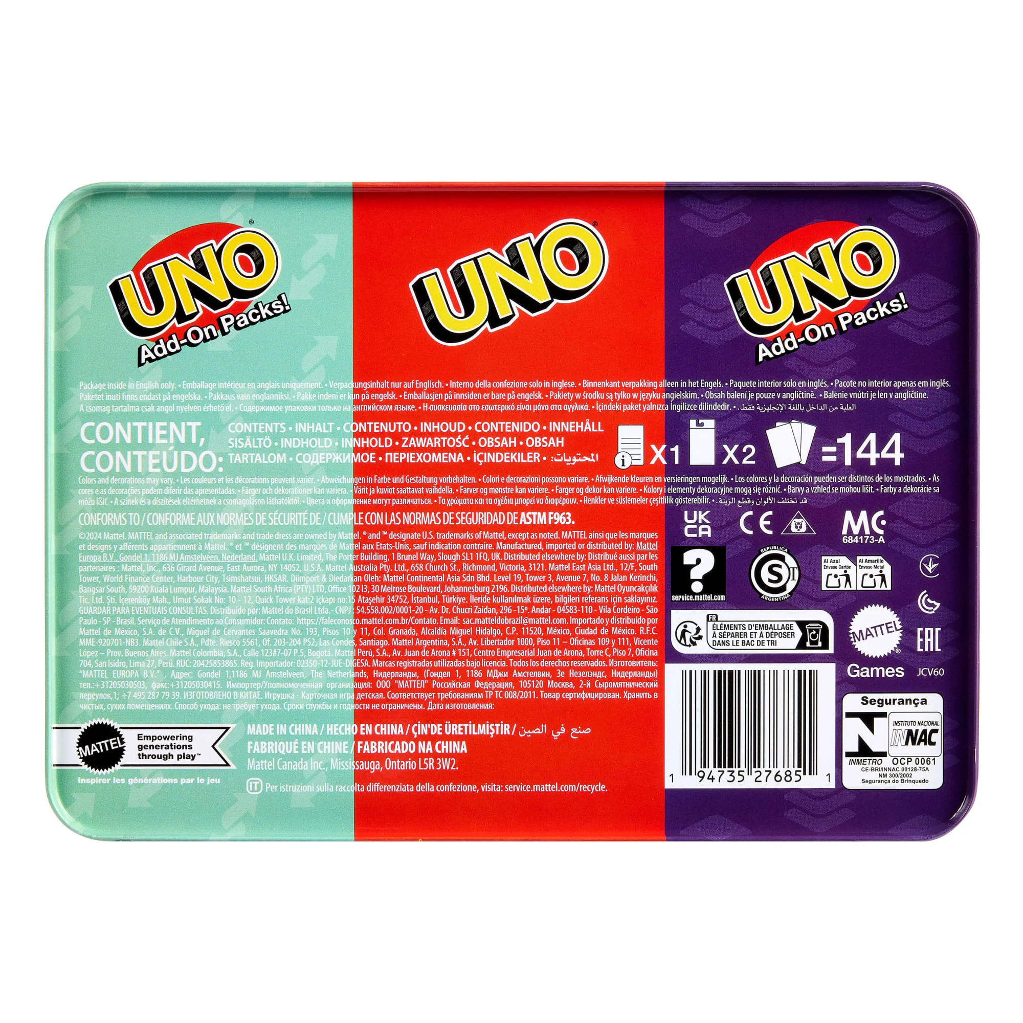 Uno® Jeu de Base et deux Packs D’Extension - Image 6