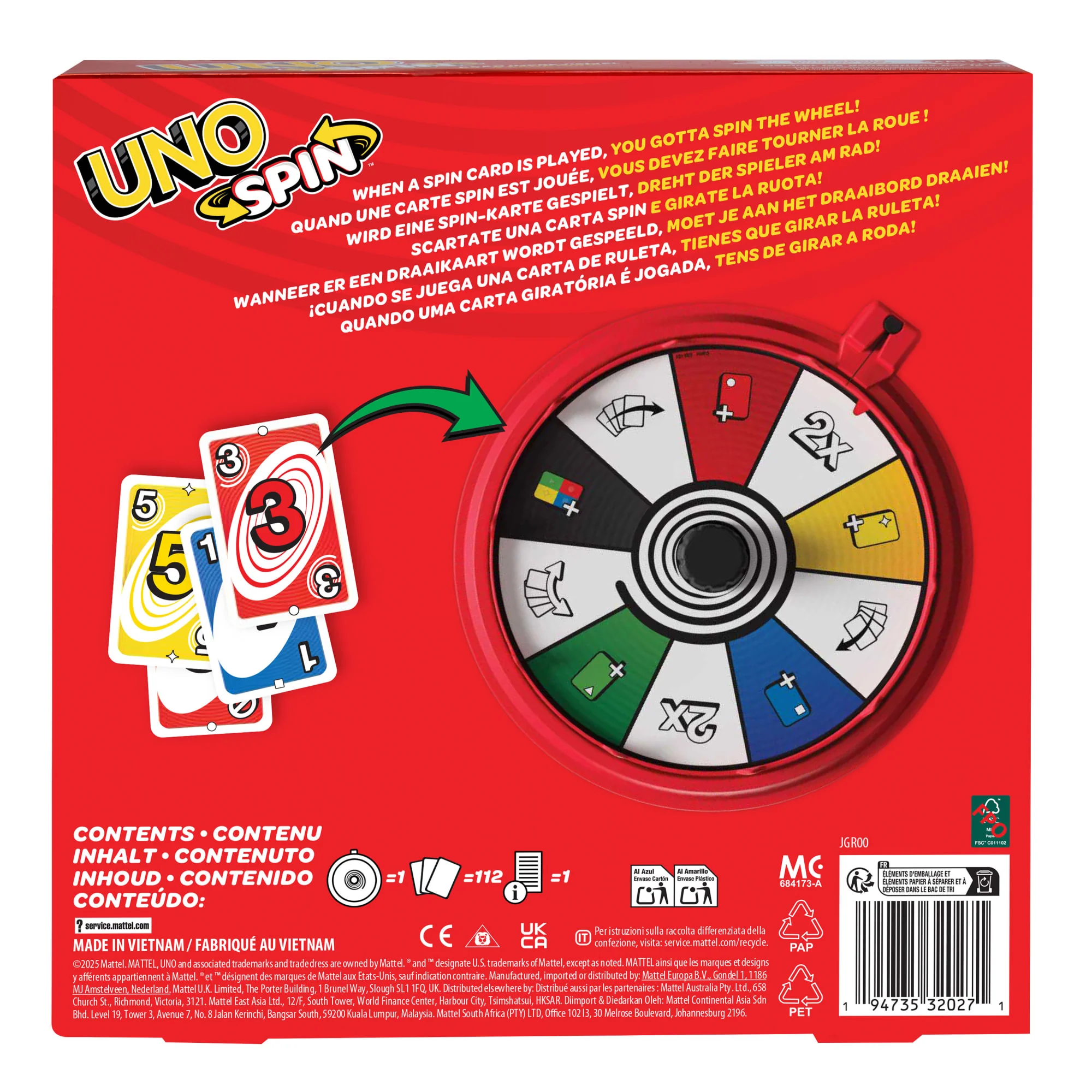 UNO Juego de Mesa Spin Nueva Edición - Image 6