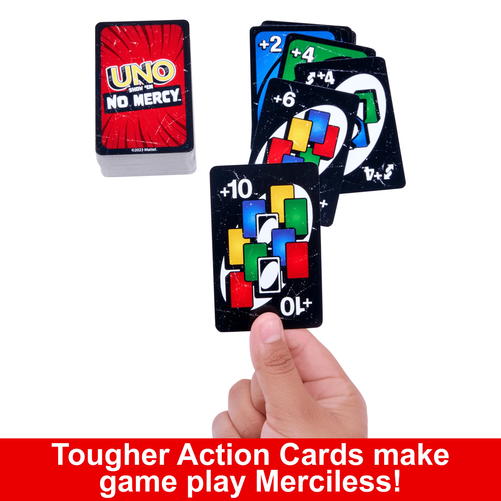 UNO Show ‘Em No Mercy Card Game For Kids, Adults & Family Night, Parties And Travel - Image 4