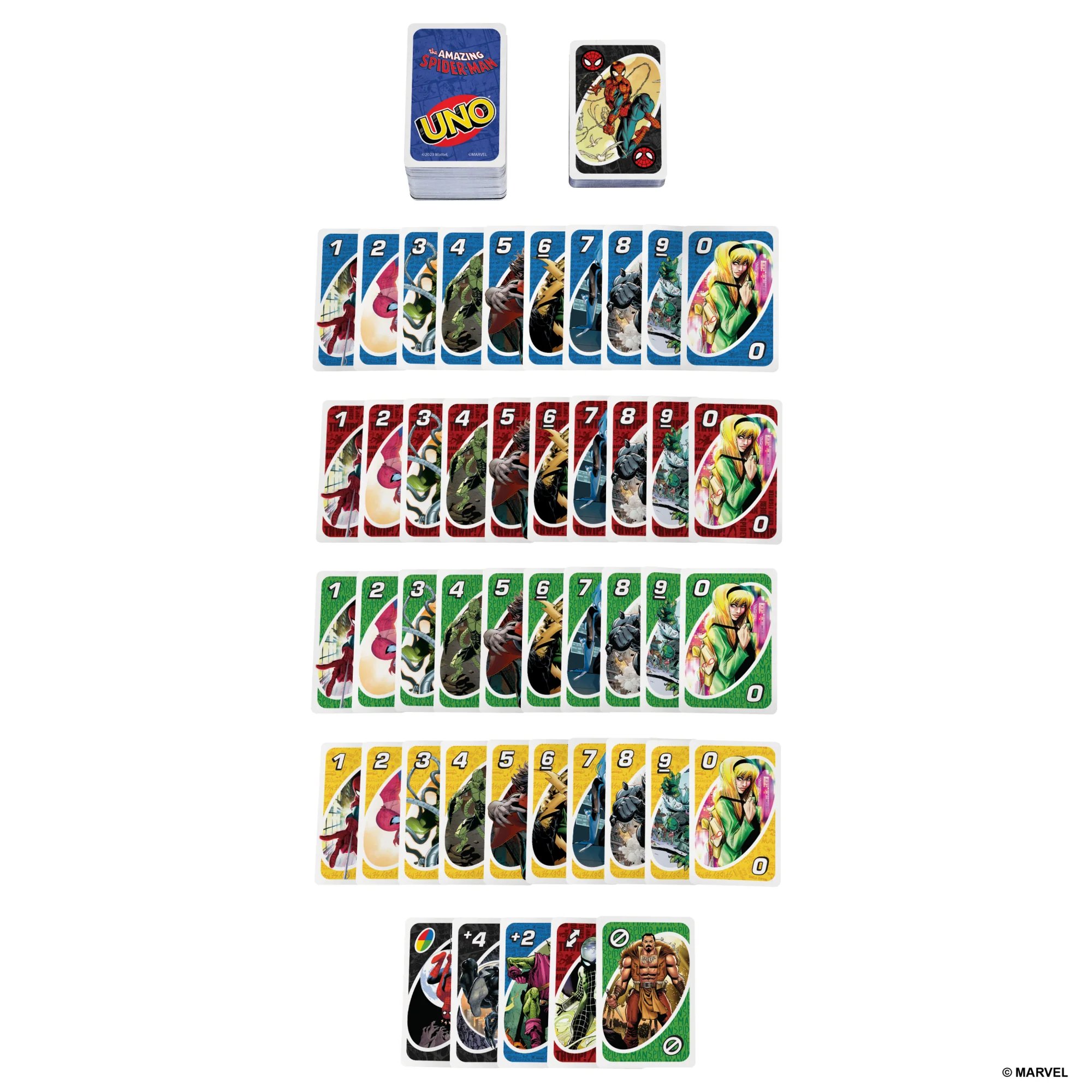 UNO The Amazing Spider-Man Card Game For Kids, Adults & Family Night inspired By Marvel Comic Book Series - Image 4