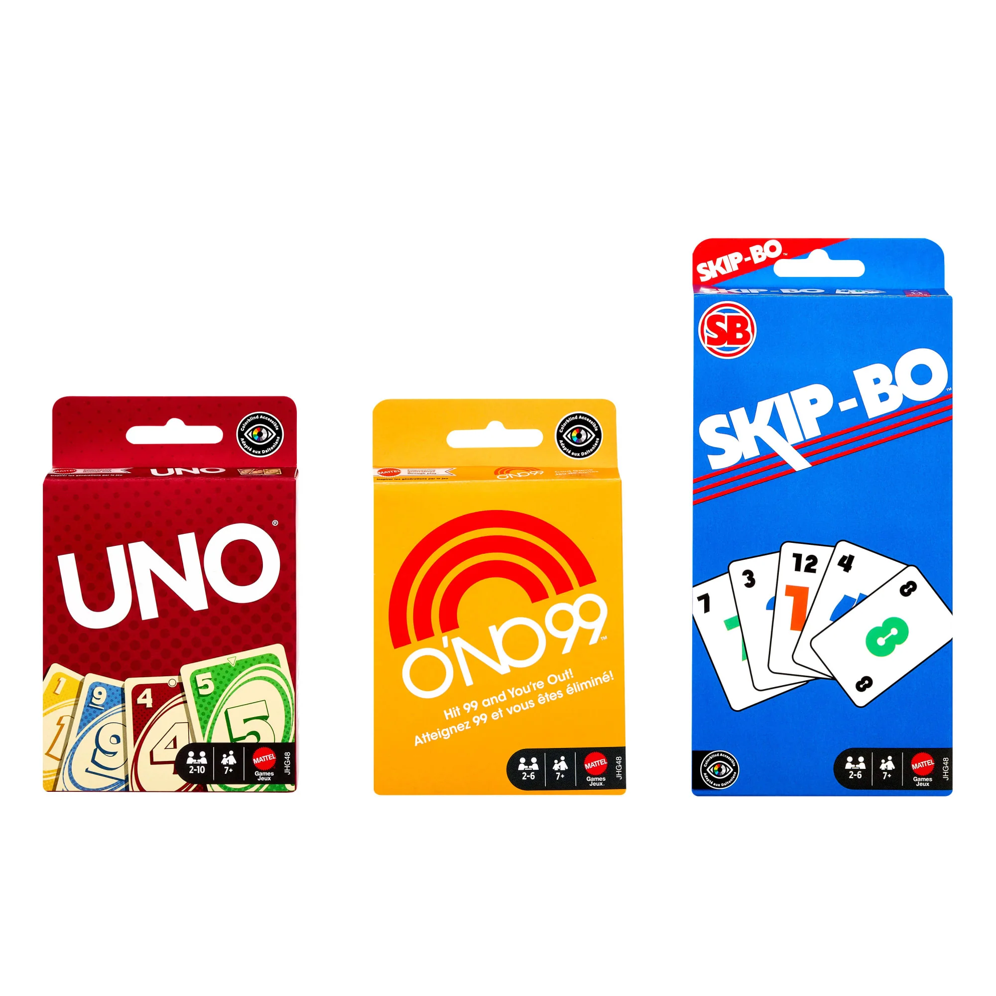 Vintage Set With 3 Card Games, UNO, O’No 99 & Ski-Bo For Kid, Adult & Family Nights & Parties - Image 5