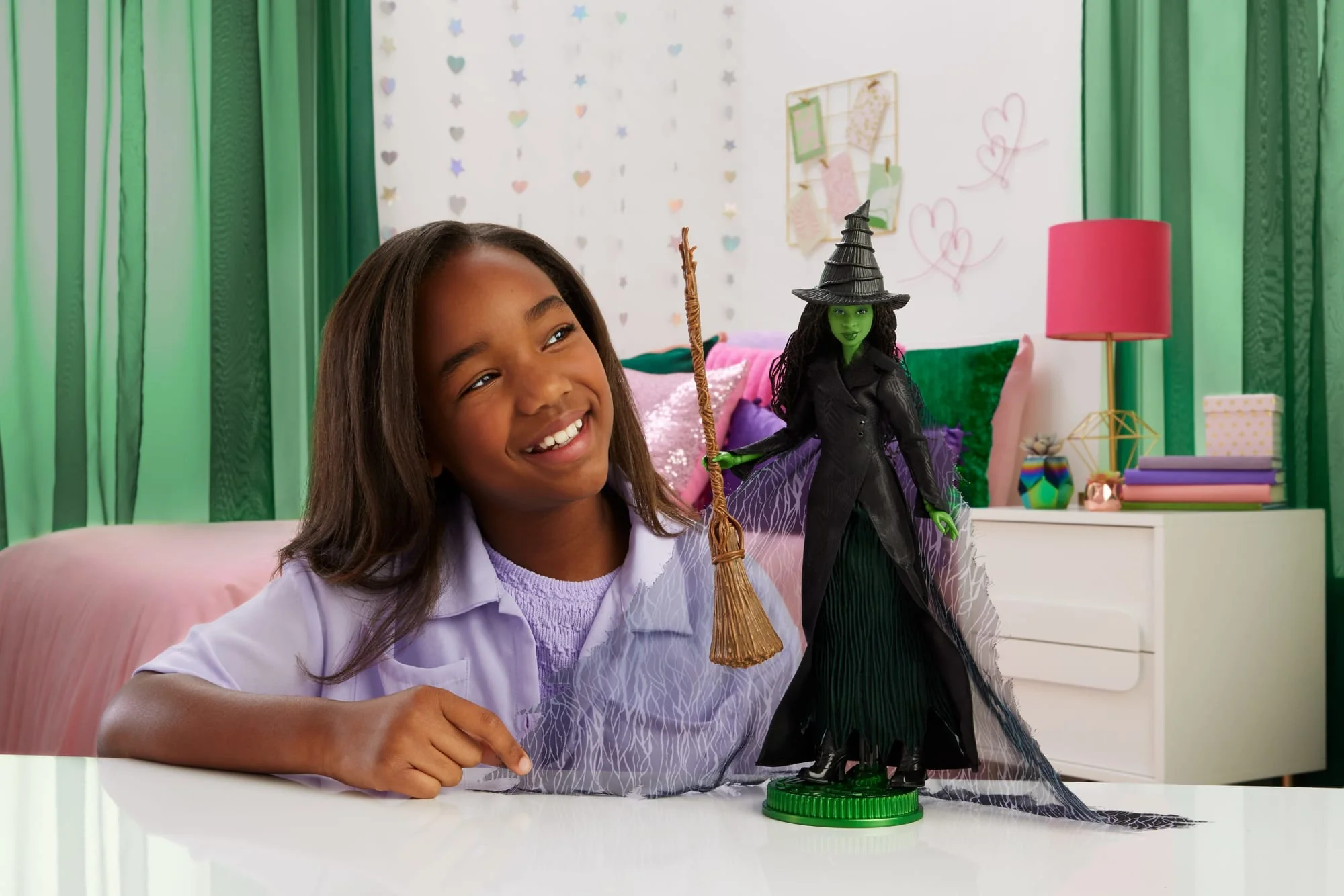 Universal Pictures’ Wicked: For Good Deluxe Elphaba Doll With Movie-Inspired Outfit & 4 Accessories - Image 2