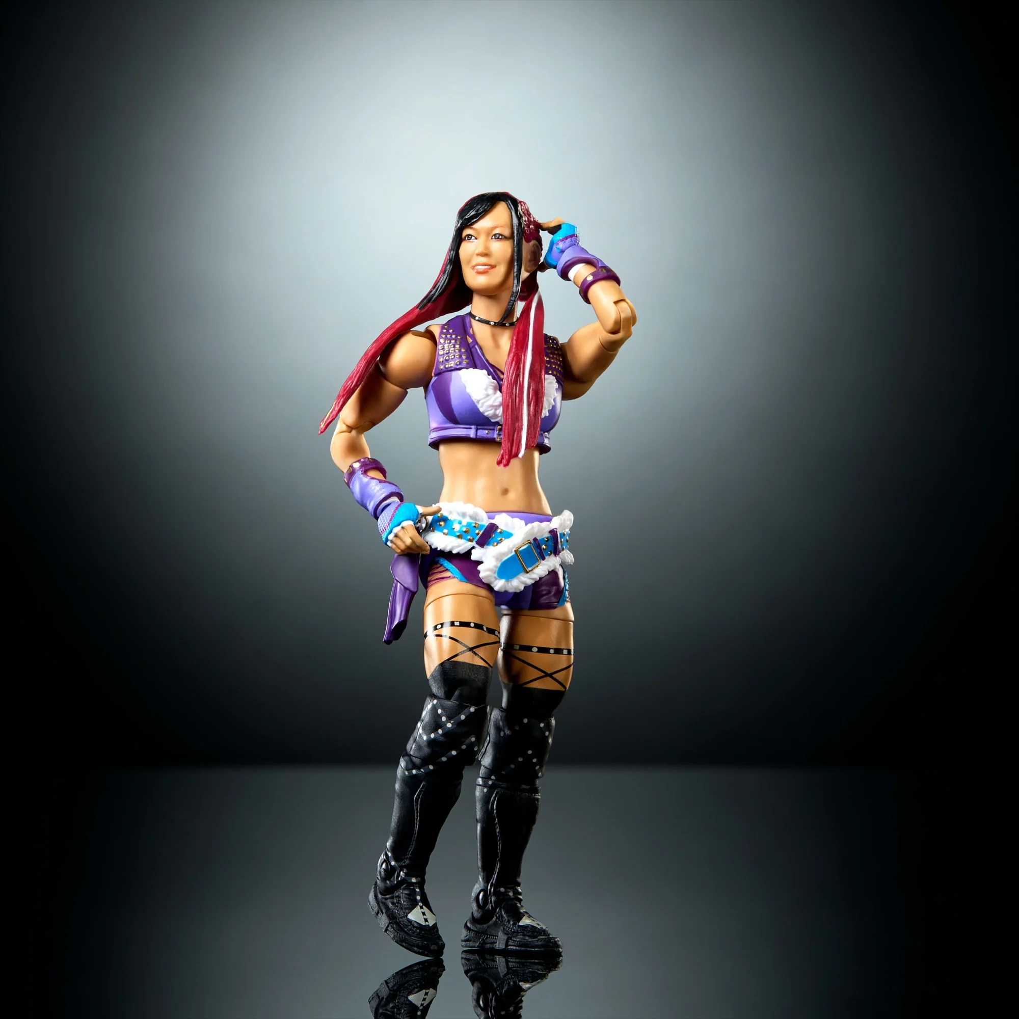 WWE Elite Iyo Sky Action Figure, Series #122 Set, 6-Inch Collectible With Articulation & Accessories - Image 2