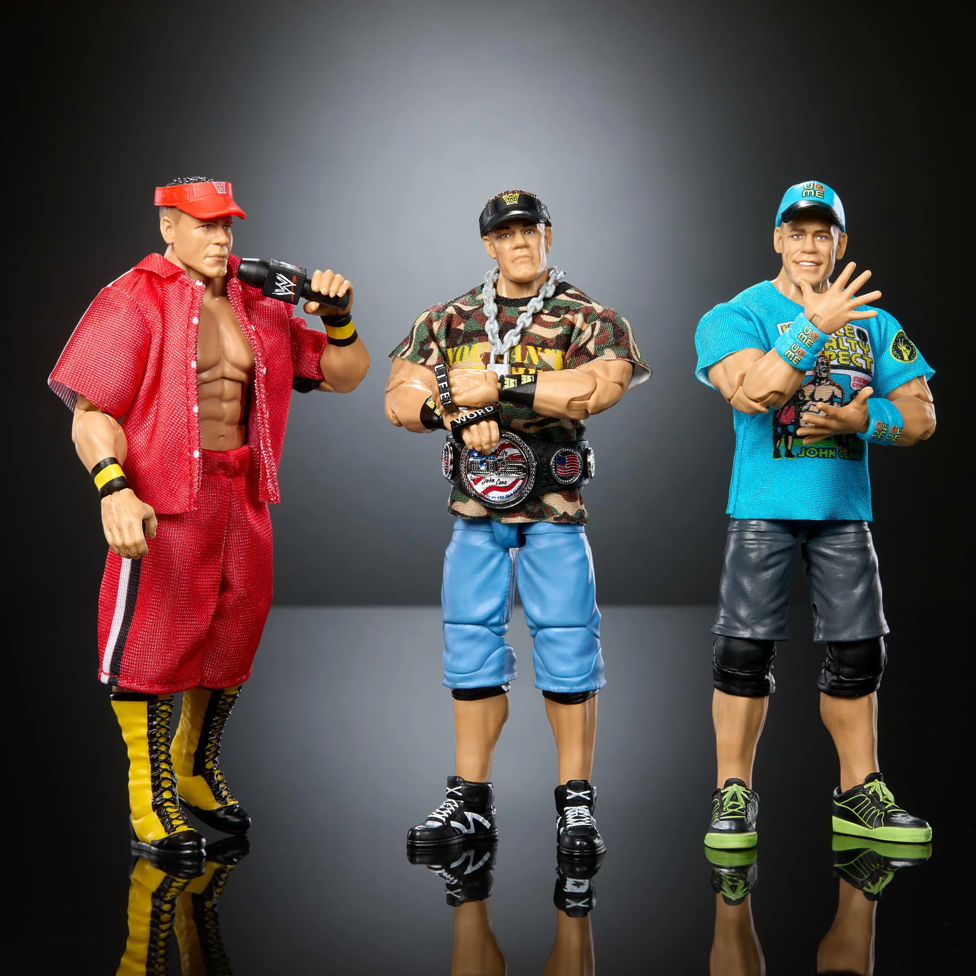 WWE Elite Collection John Cena 3-Pack, Collectible Set Of 6-inch Action Figures With Articulation - Image 2