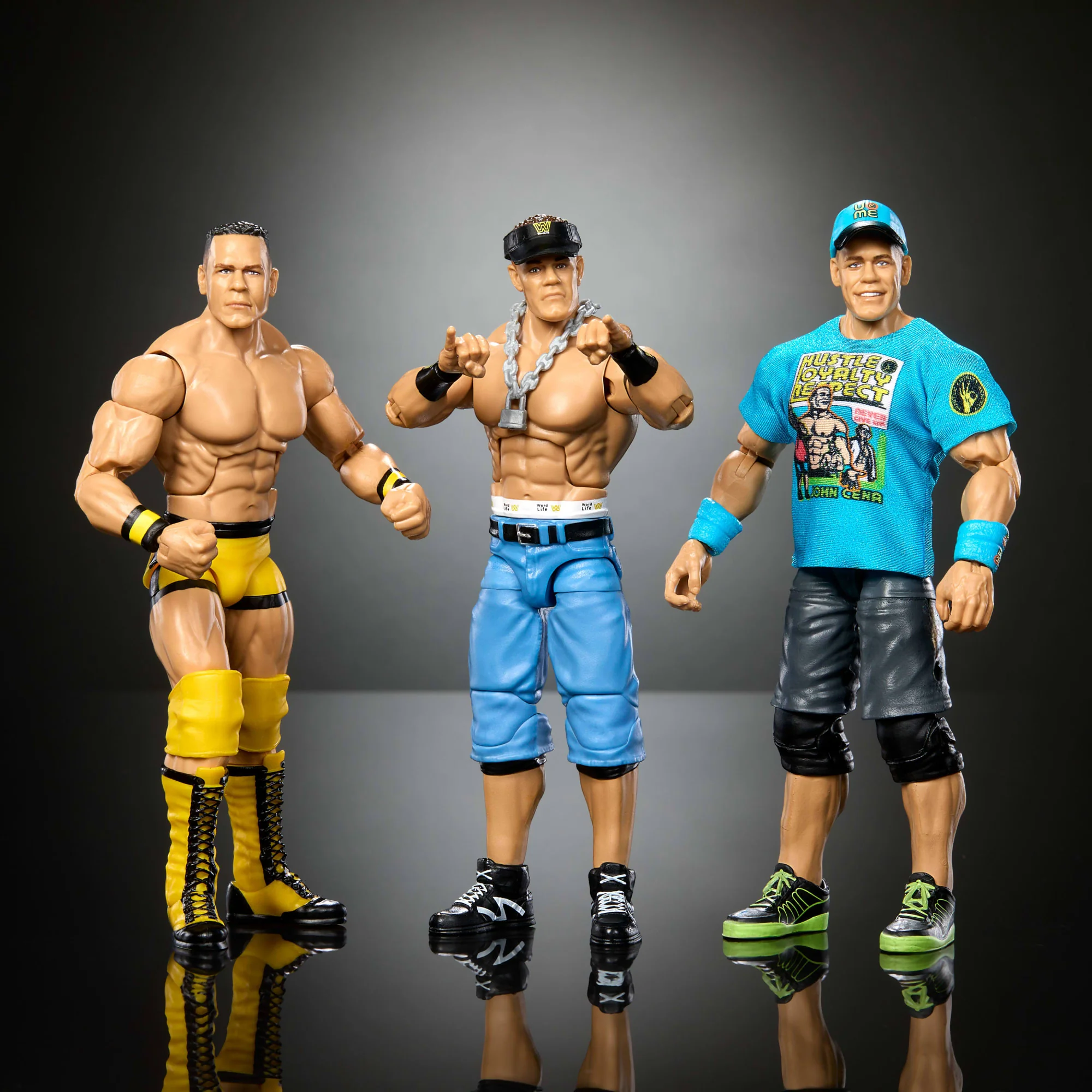 WWE Elite Collection John Cena 3-Pack, Collectible Set Of 6-inch Action Figures With Articulation - Image 5