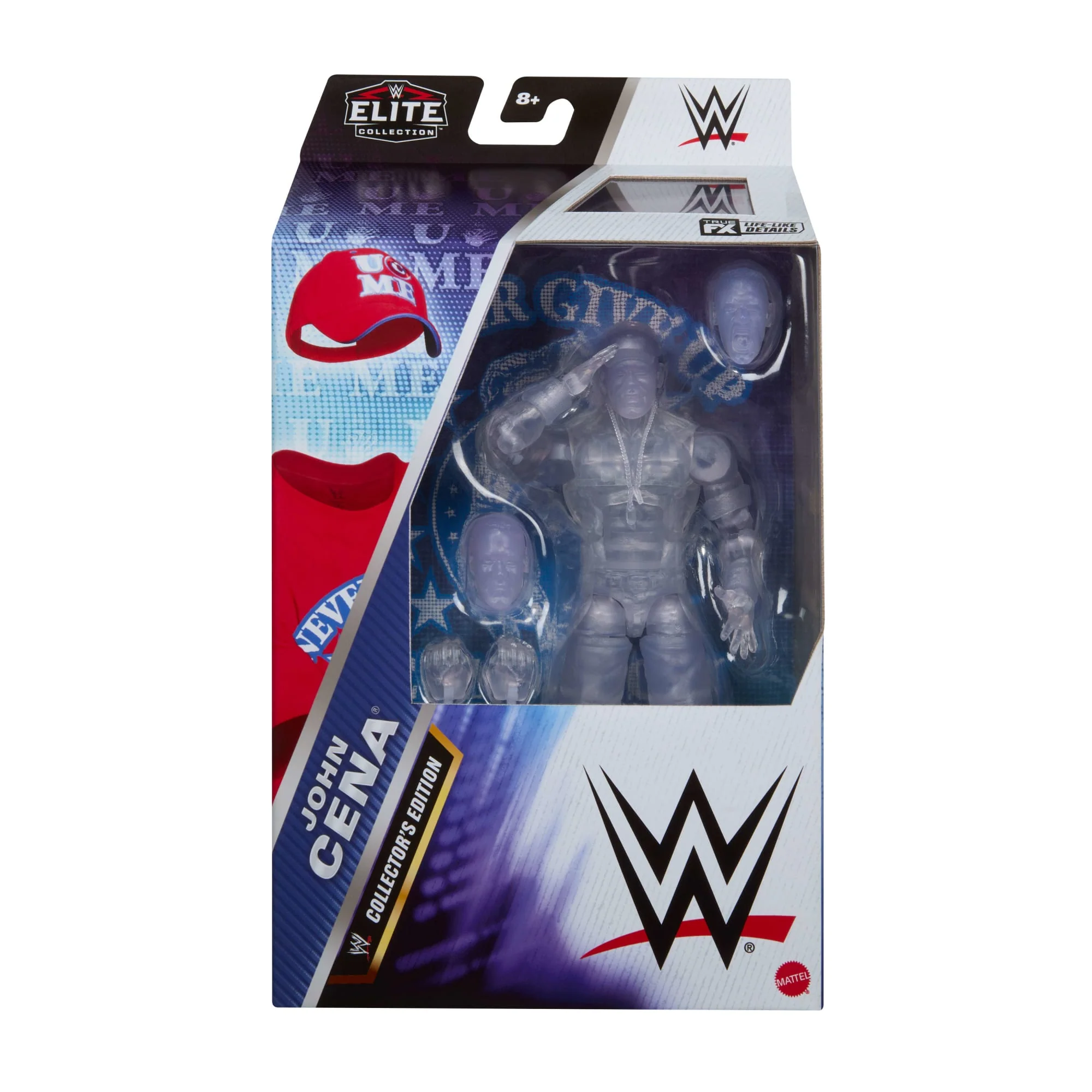 WWE Elite John Cena Action Figure, Greatest Hits 2025, 6-inch Transparent Collectible With Accessories - Image 2