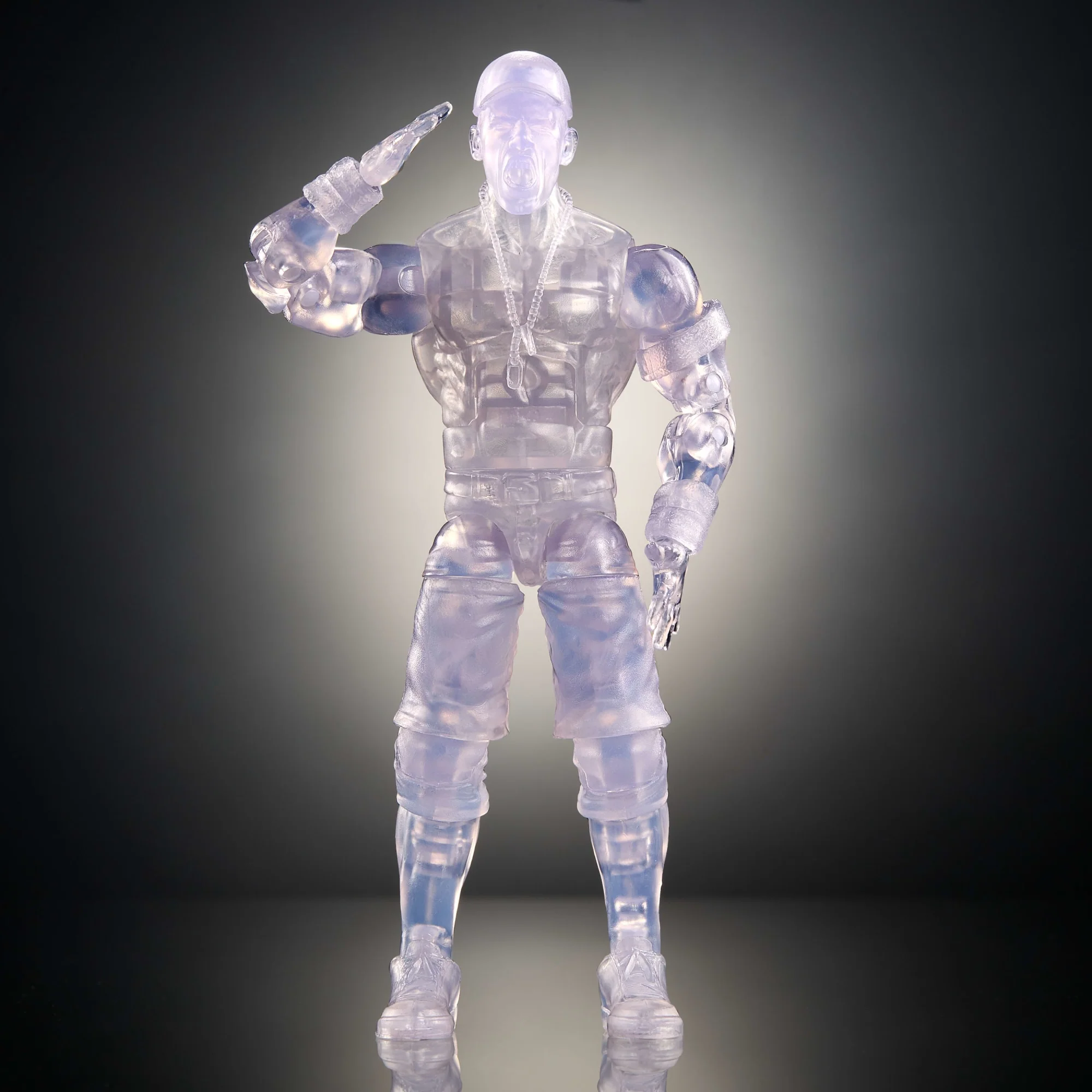 WWE Elite John Cena Action Figure, Greatest Hits 2025, 6-inch Transparent Collectible With Accessories - Image 5