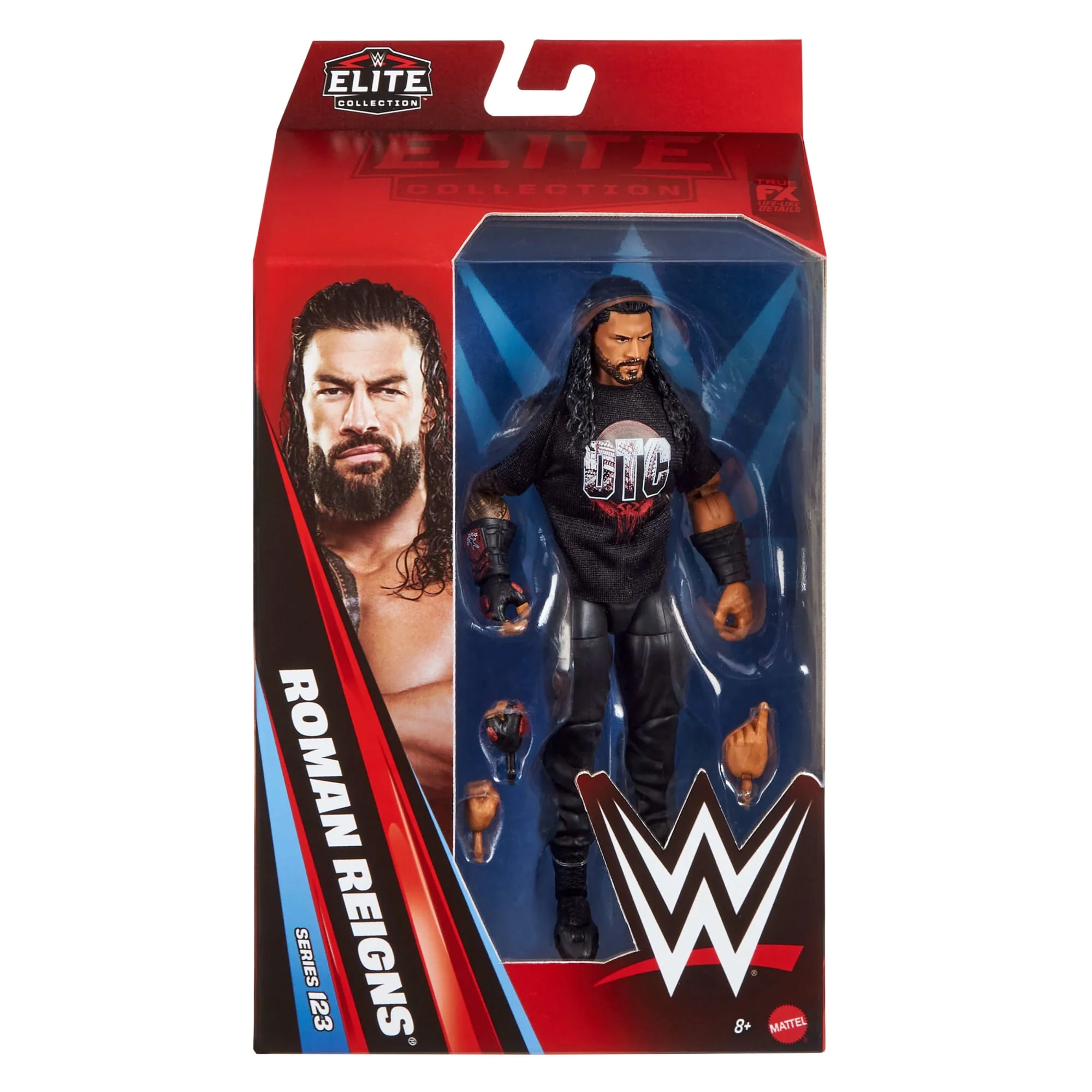 WWE Elite Roman Reigns Action Figure, Series #123 Set, 6-Inch Collectible With Accessories - Image 2