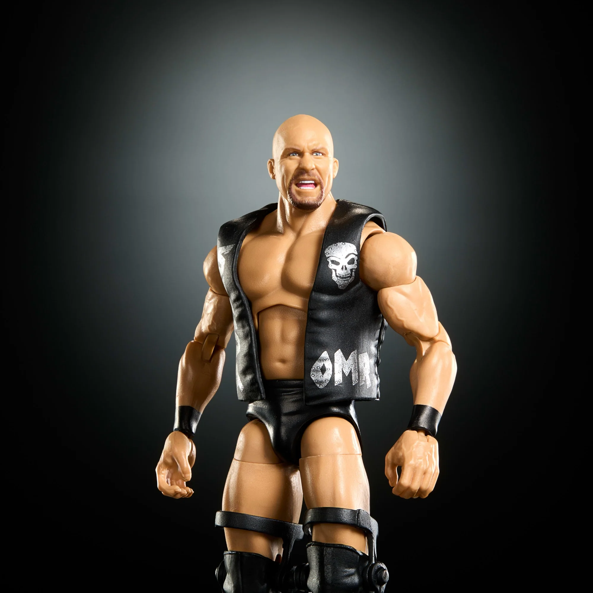 WWE Elite Stone Cold Steve Austin Action Figure, Greatest Hits 2025 Set, 6-Inch Collectible & Accessories - Image 2