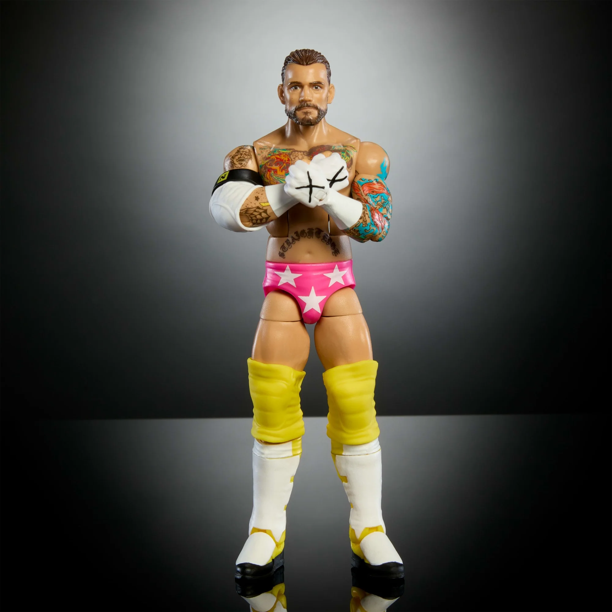 WWE Figura de Acción Elite Cm Punk amarillo - Image 4