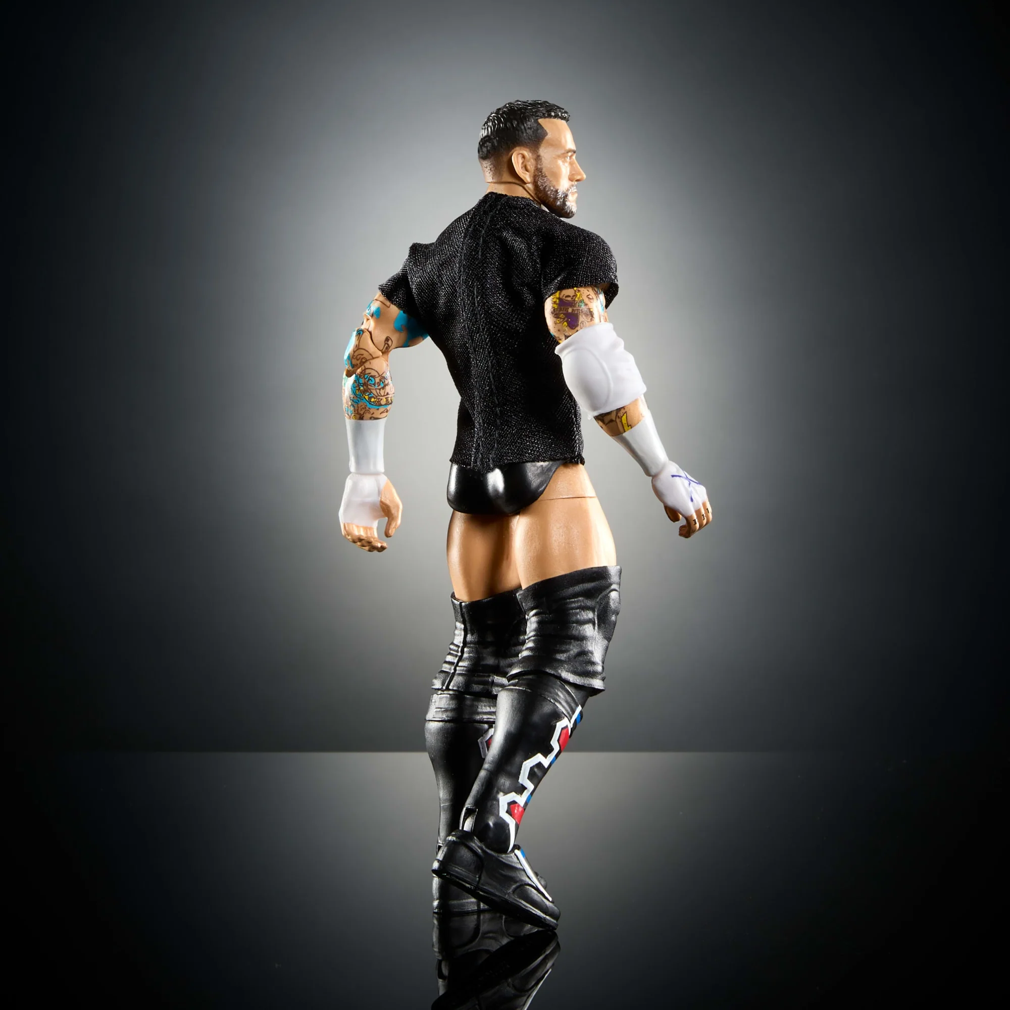 WWE Figura de Acción Elite Cm Punk negro - Image 6