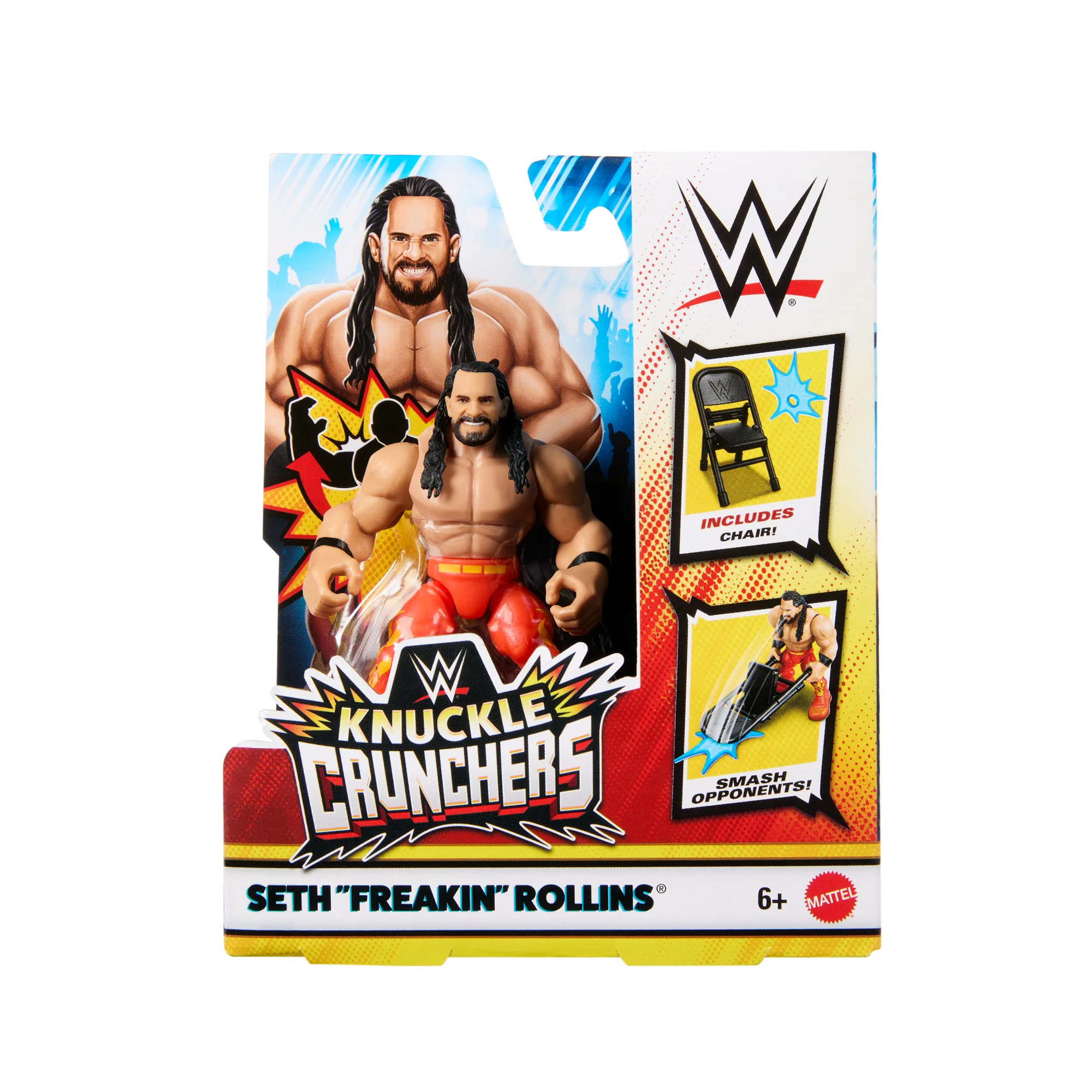 Wwe Knuckle Crunchers Figurine Articulée et Access. Seth Rollins