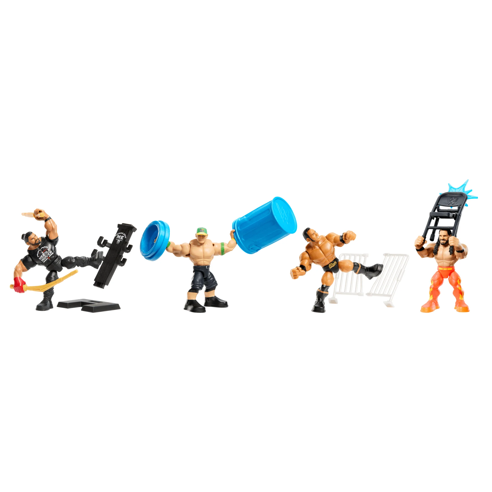 WWE Action Figure Knuckle Crunchers John Cena With Battle Accessory - Image 6