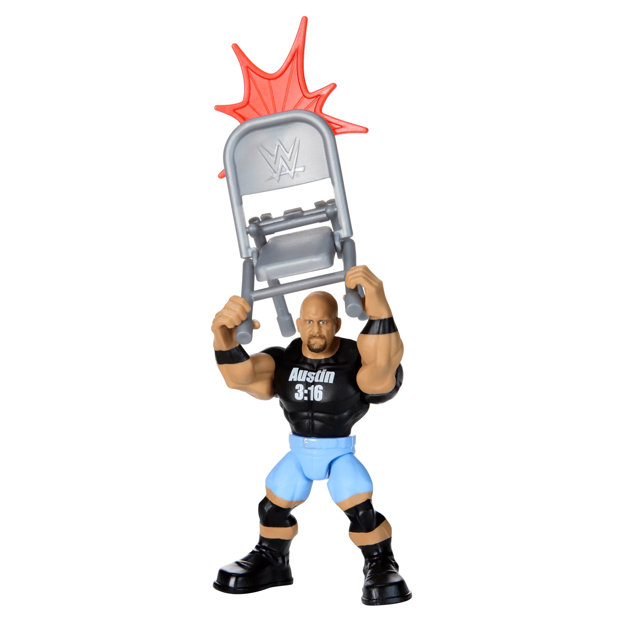 WWE Action Figure Knuckle Crunchers “Stone Cold” Steve Austin With Battle Accessory - Image 2