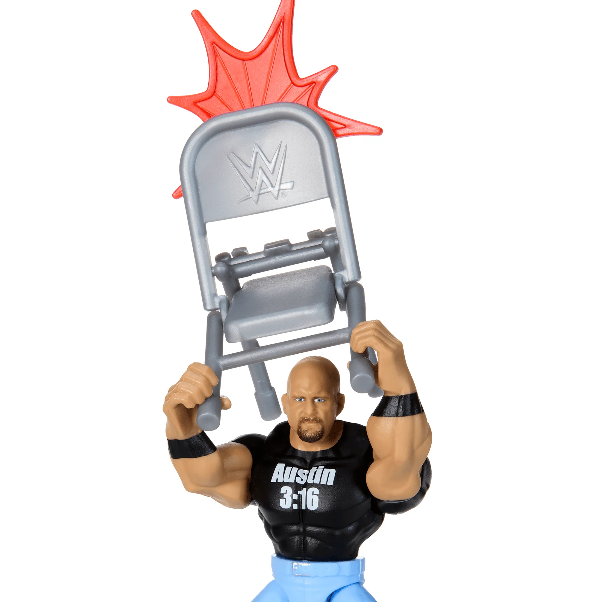 WWE Action Figure Knuckle Crunchers “Stone Cold” Steve Austin With Battle Accessory - Image 3