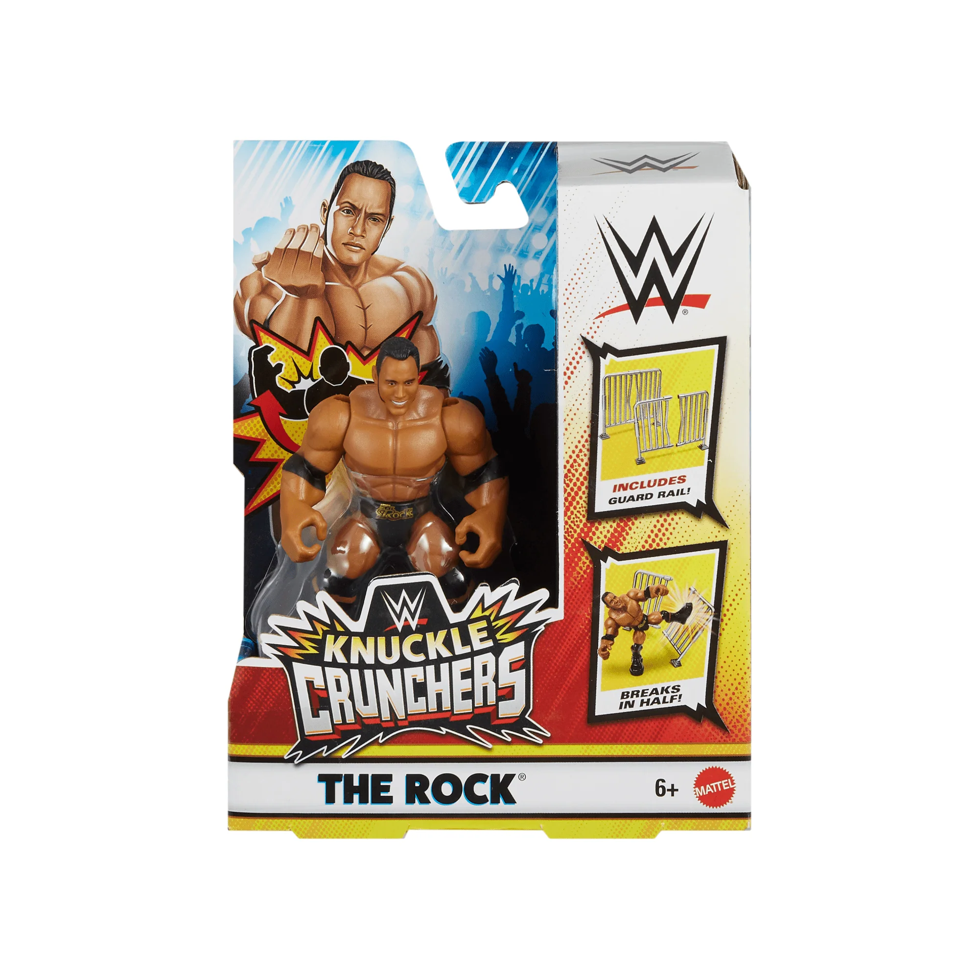 WWE Action Figure Knuckle Crunchers The Rock With Battle Accessory - Image 2