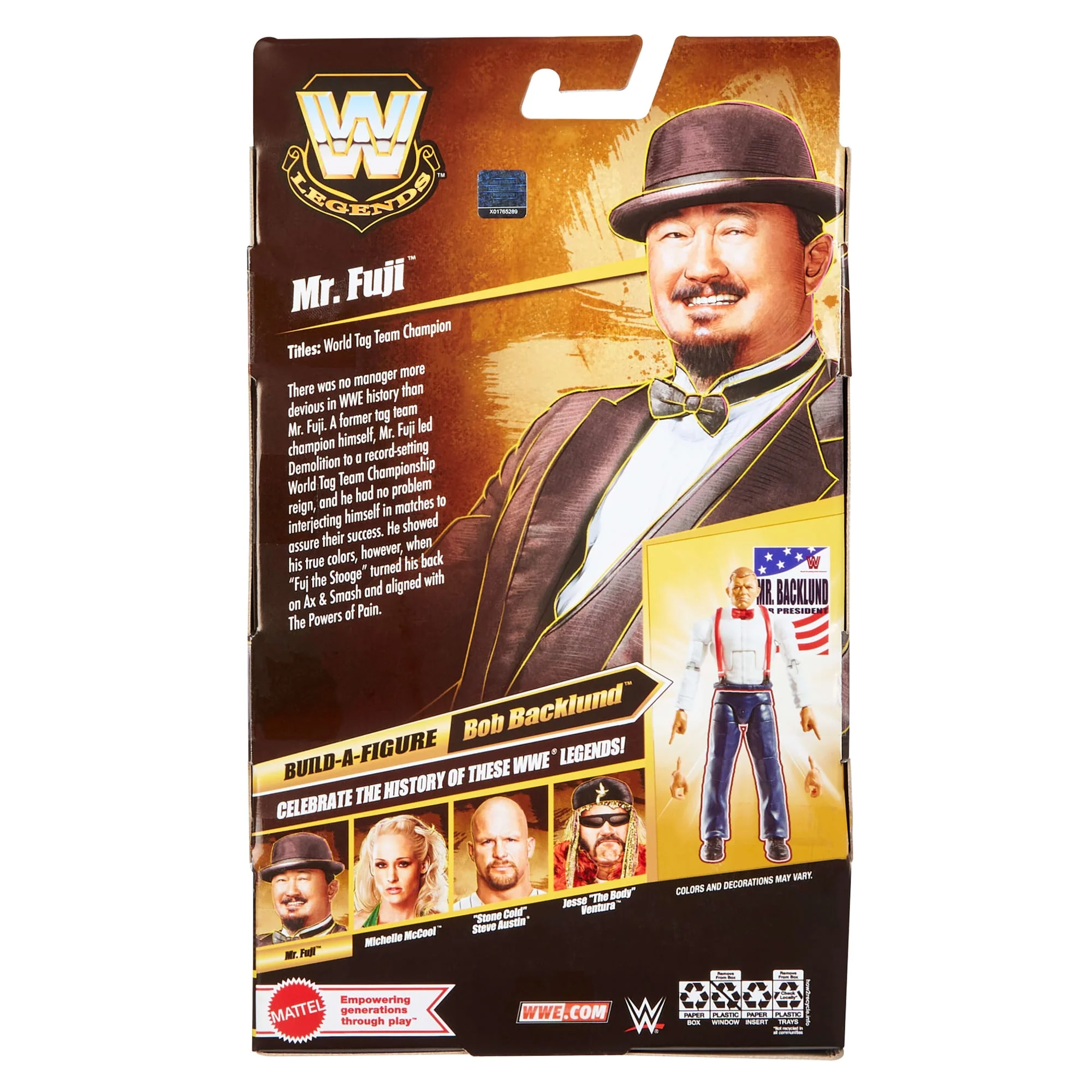 WWE Elite Legends Mr. Fuji Action Figure & Accessories, Series 30 6-Inch Collectible Set - Image 6
