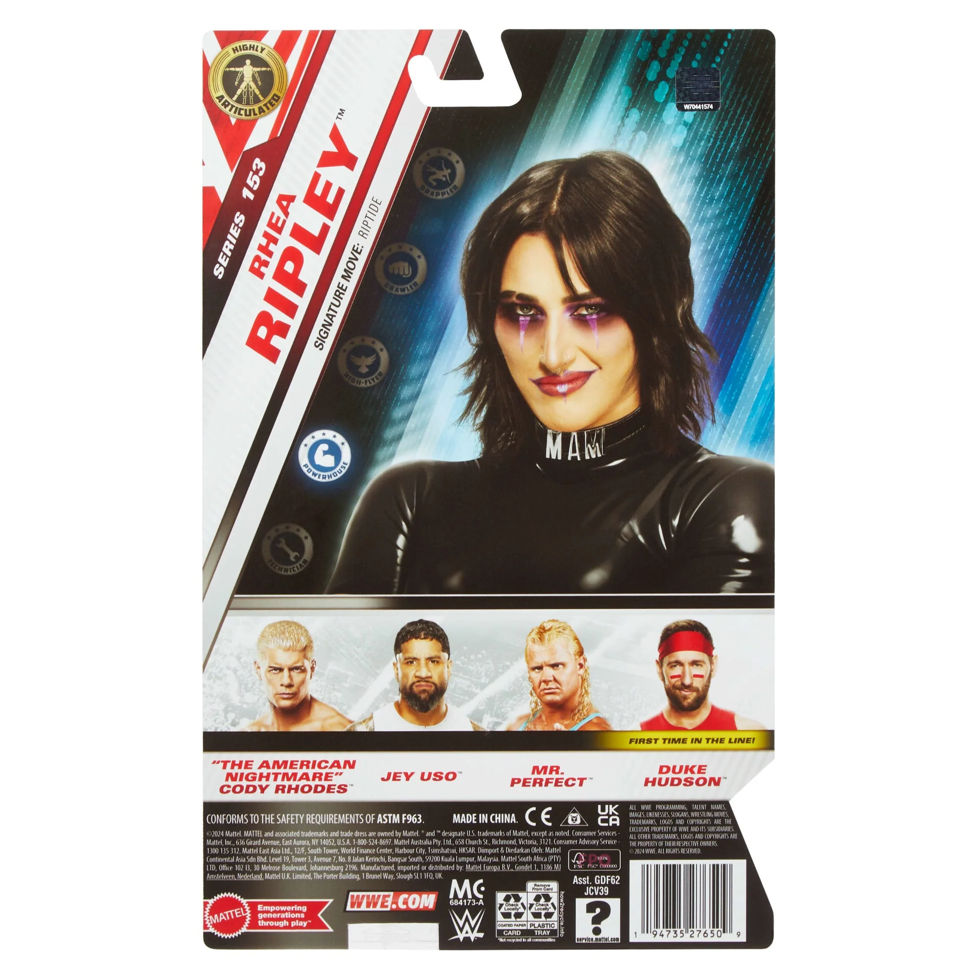 WWE Rhea Ripley Action Figure, Main EVent Series #153 6-inch Collectible Superstar With Articulation - Image 6