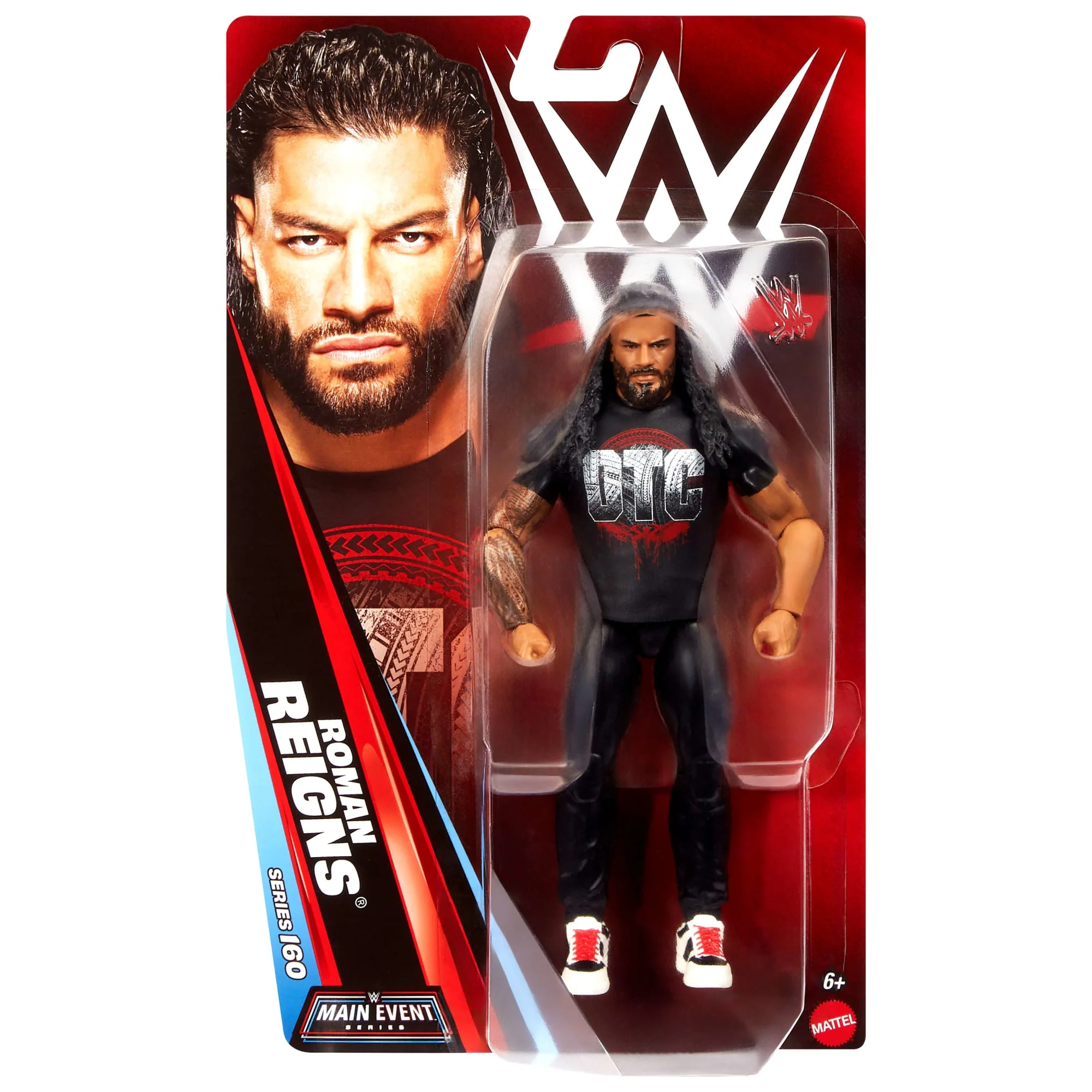WWE Roman Reigns Action Figure, Main Event Series #160, 6-Inch Collectible With Articulation - Image 2