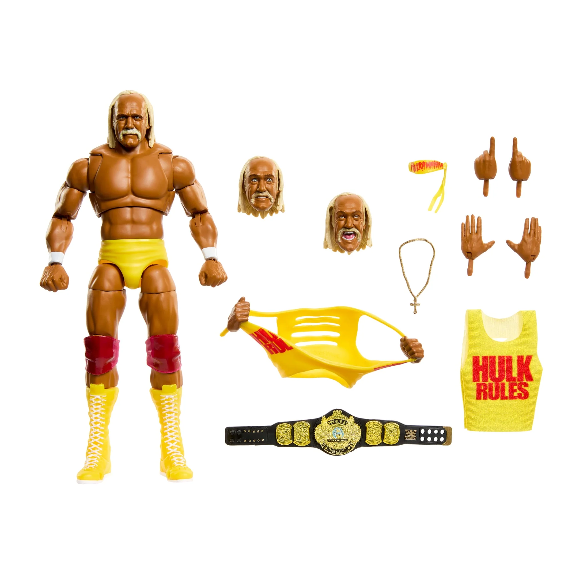 WWE Ultimate Edition Hulk Hogan Action Figure & Accessories Set, 6-Inch Collectible