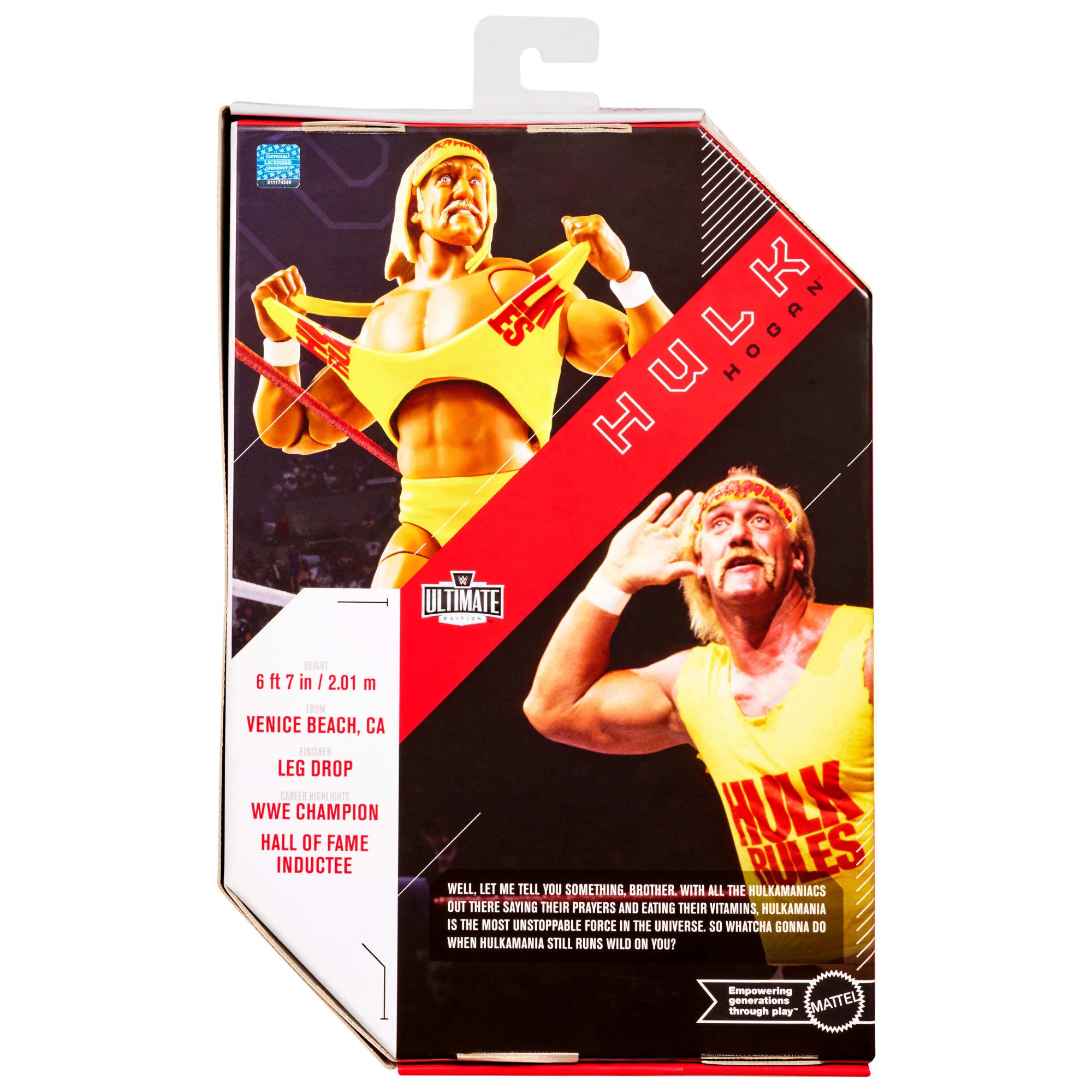 WWE Ultimate Edition Hulk Hogan Action Figure & Accessories Set, 6-Inch Collectible - Image 6