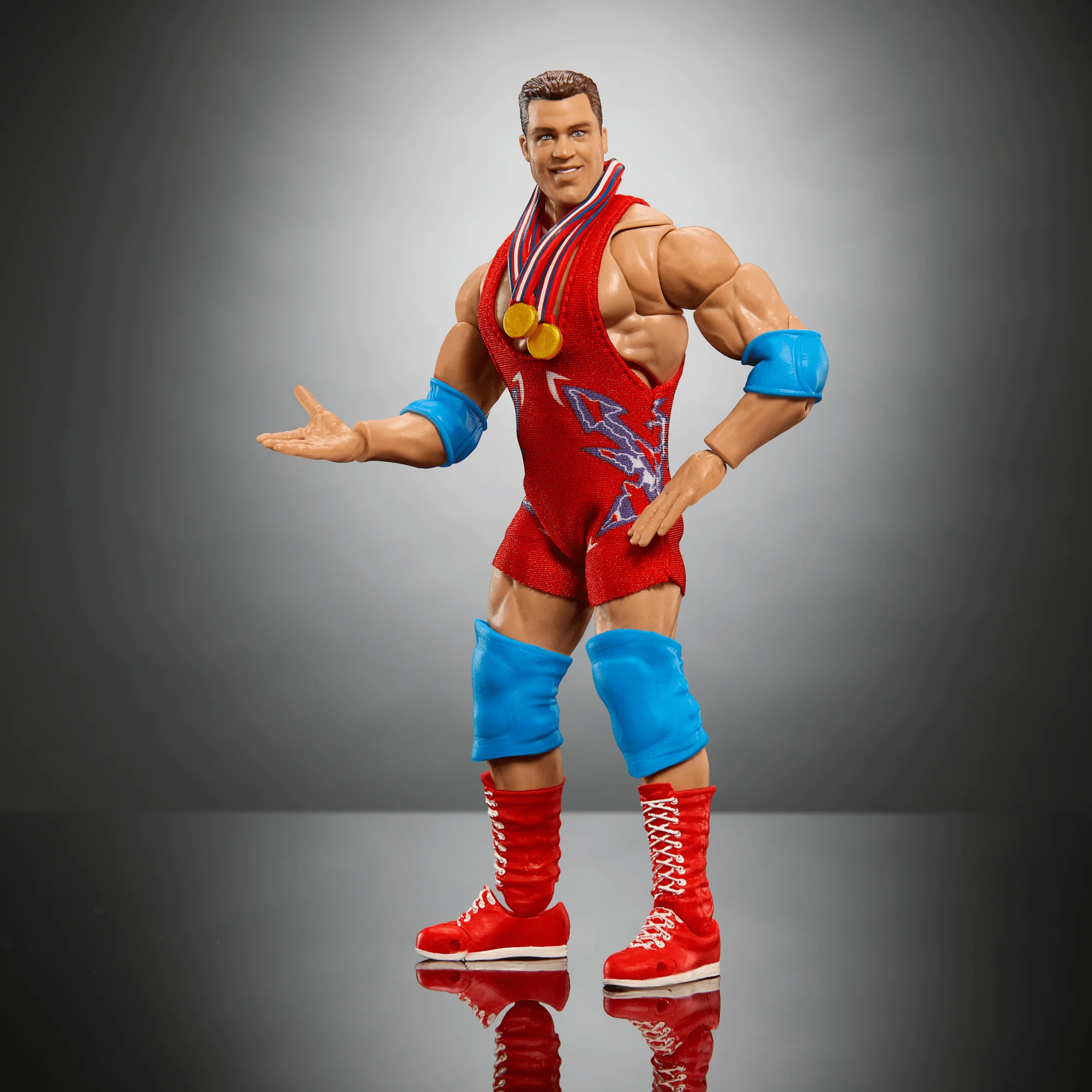 WWE Ultimate Edition Kurt Angle Action Figure & Accessories Set, 6-inch Collectible, 30 Articulation Points - Image 5
